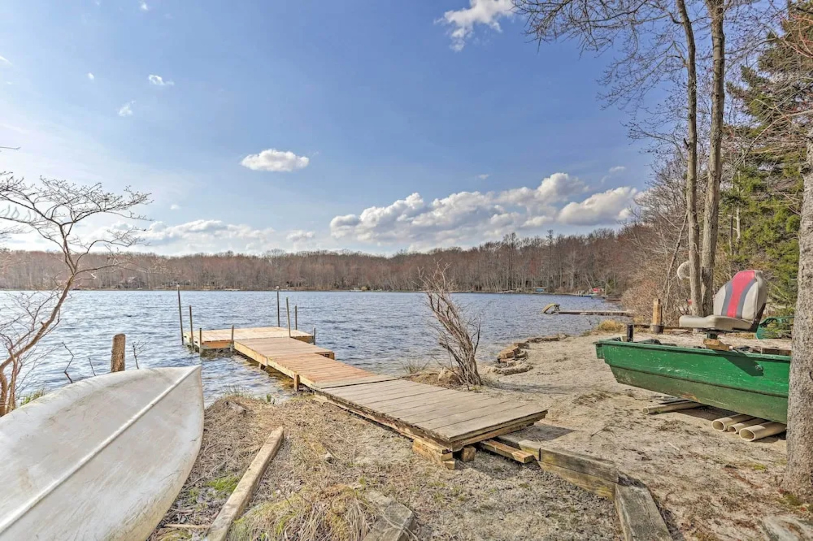 Pocono Lake Paradise w/ Private Beach & Dock!