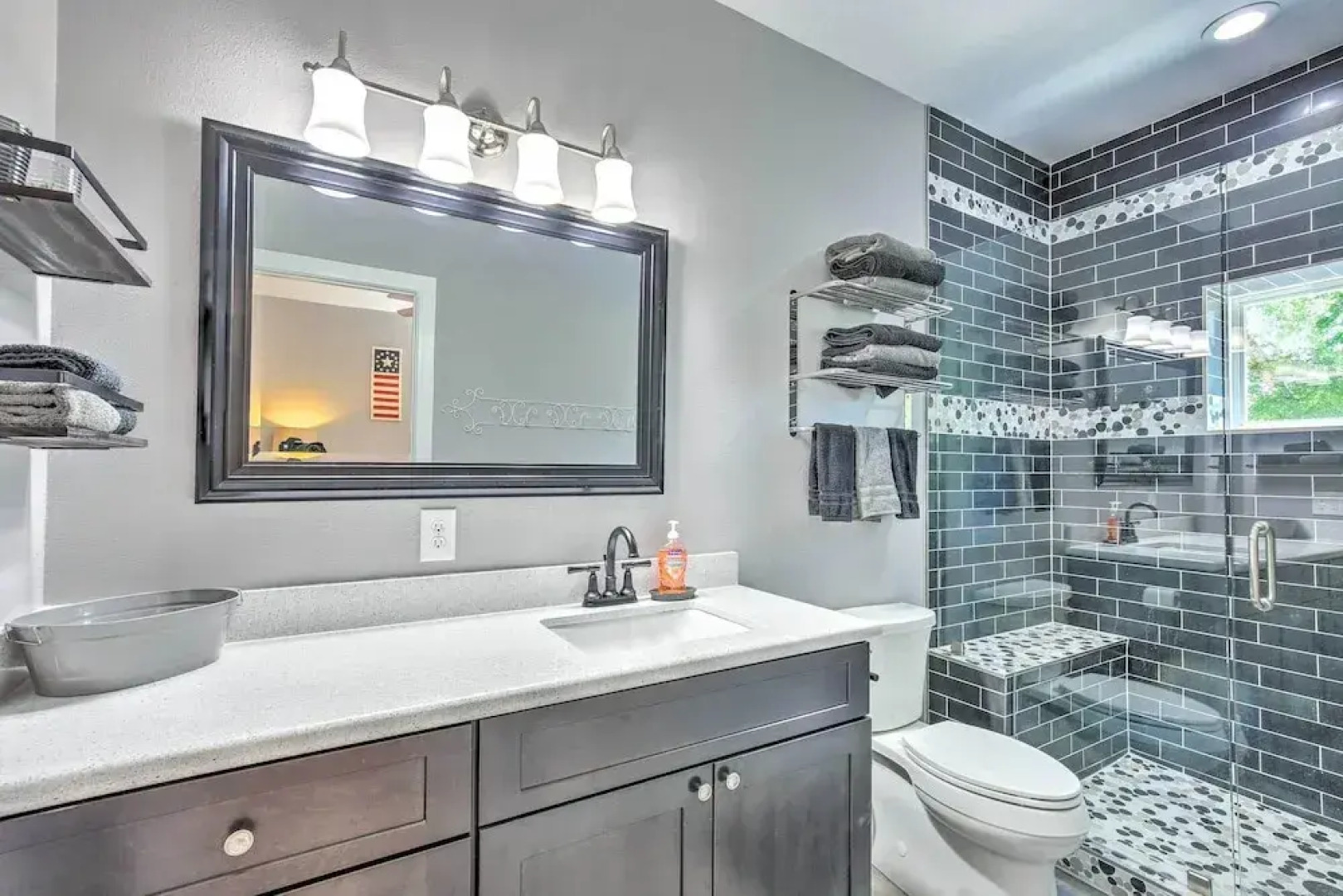 Outdoor Entertainment Space: Home in Mcqueeney