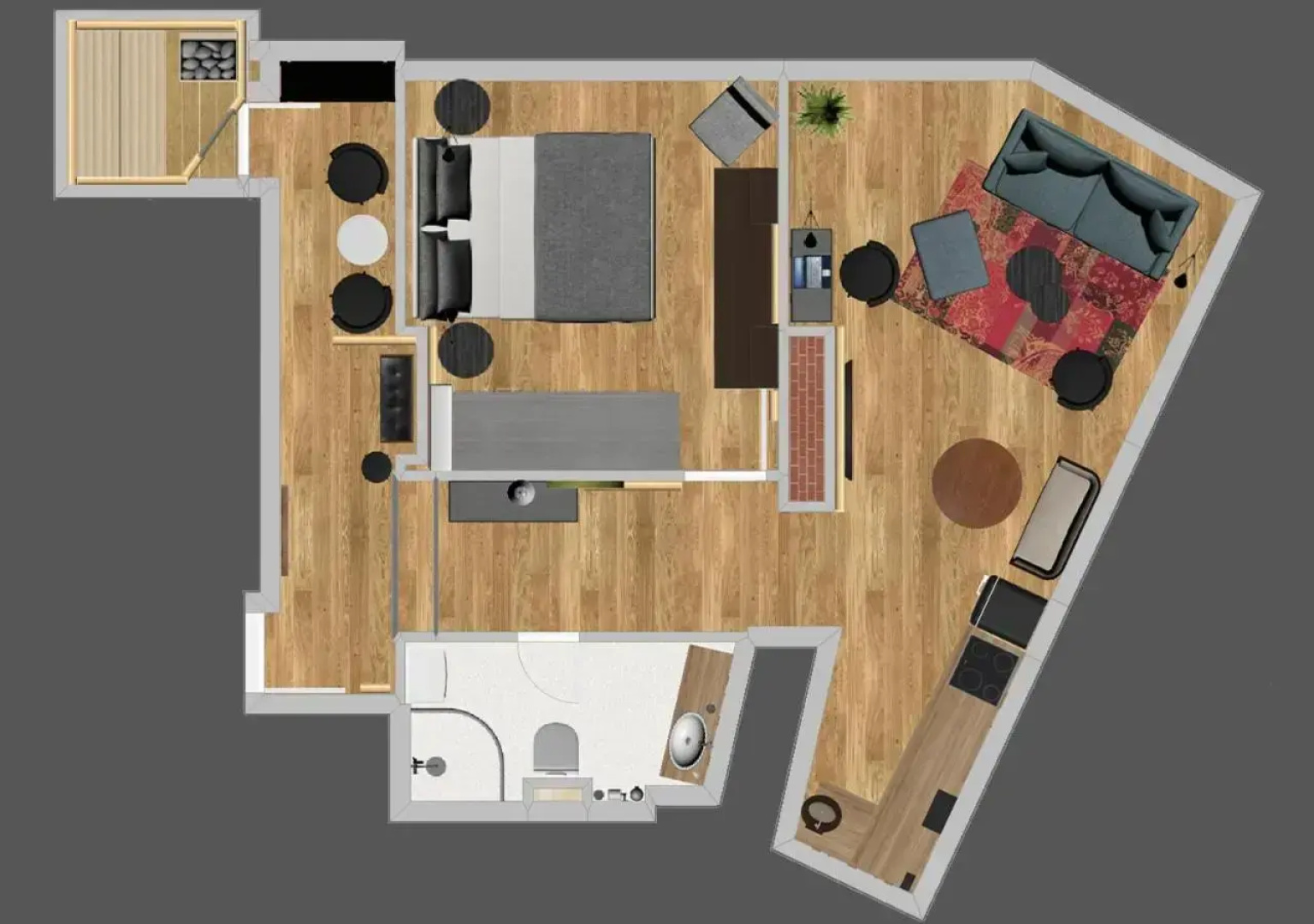 Luxury Oasis, Sauna, AC and Free Parking