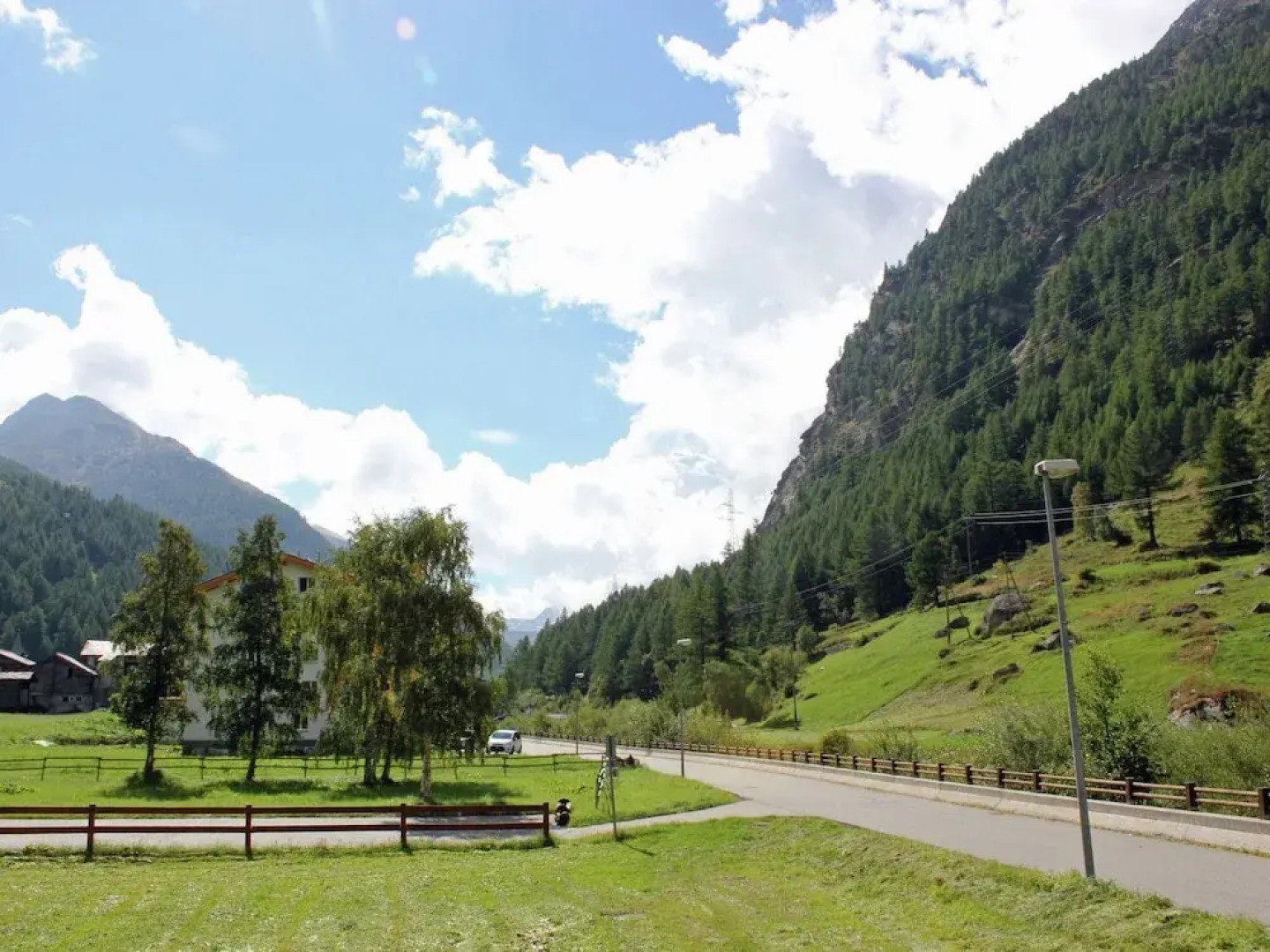 Saas Almagell - With Three and Four Thousand Metre Peaks in the Background