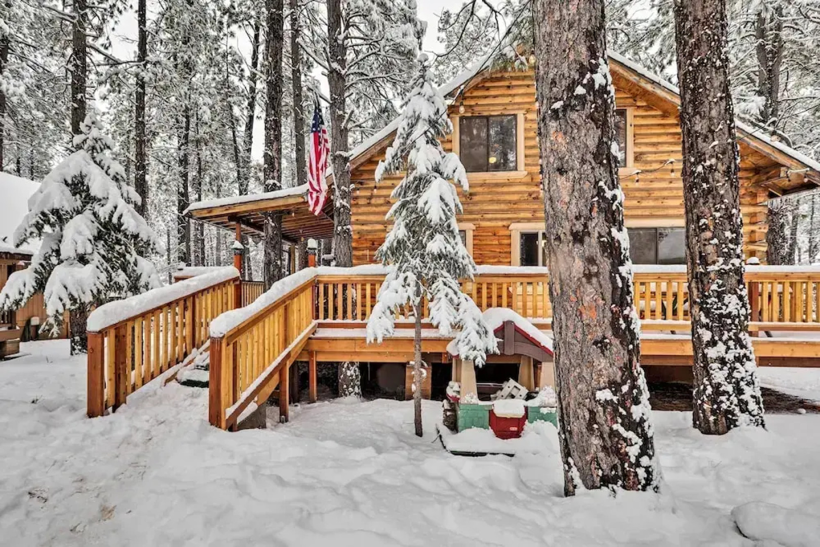 Furnished Deck: Cabin in Coconino National Forest