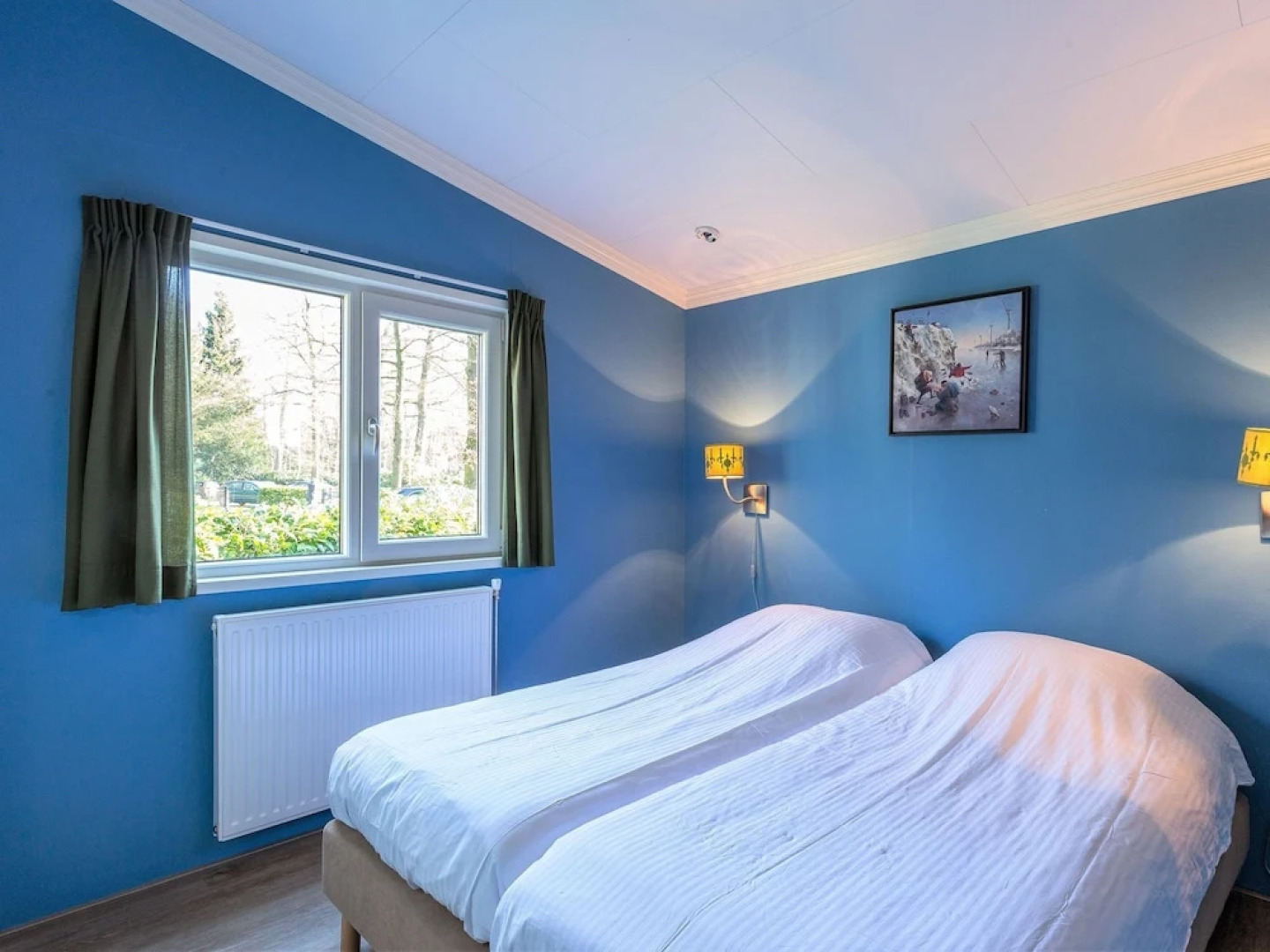 Nice house with a garden, surrounded by forest