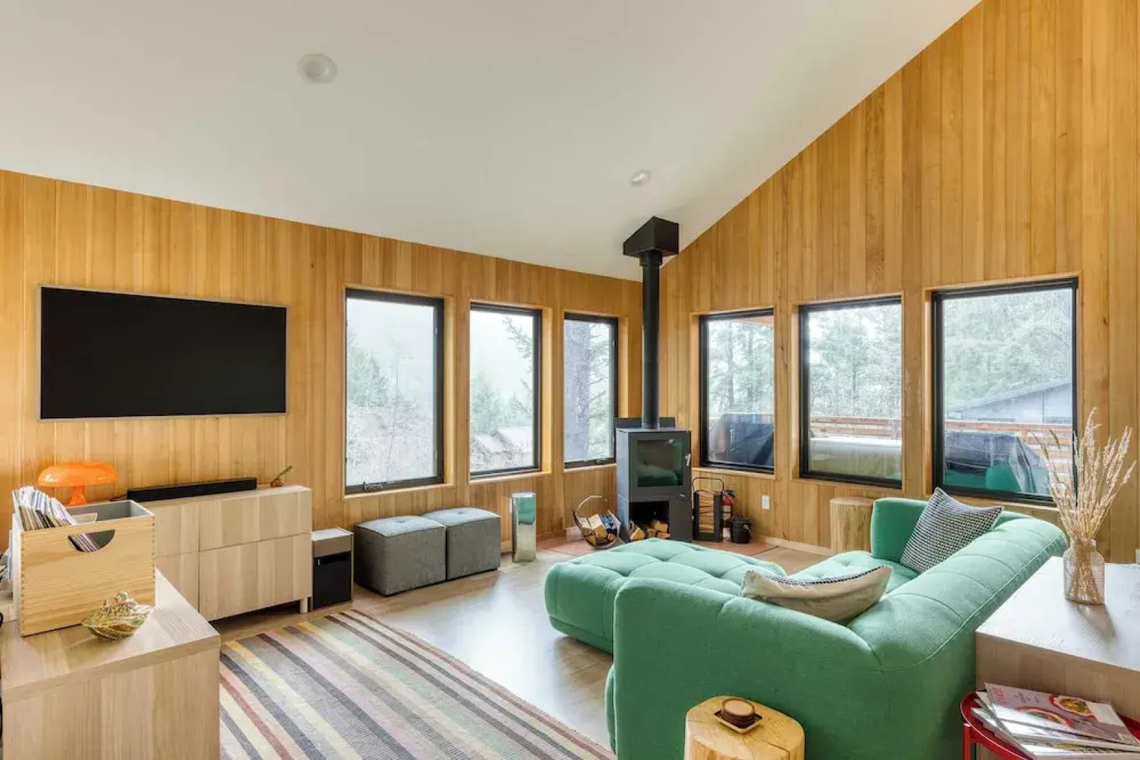 Rustic Arch Cape Getaway w/ Vibrant Interior Walk to the Beach Cape Wonder