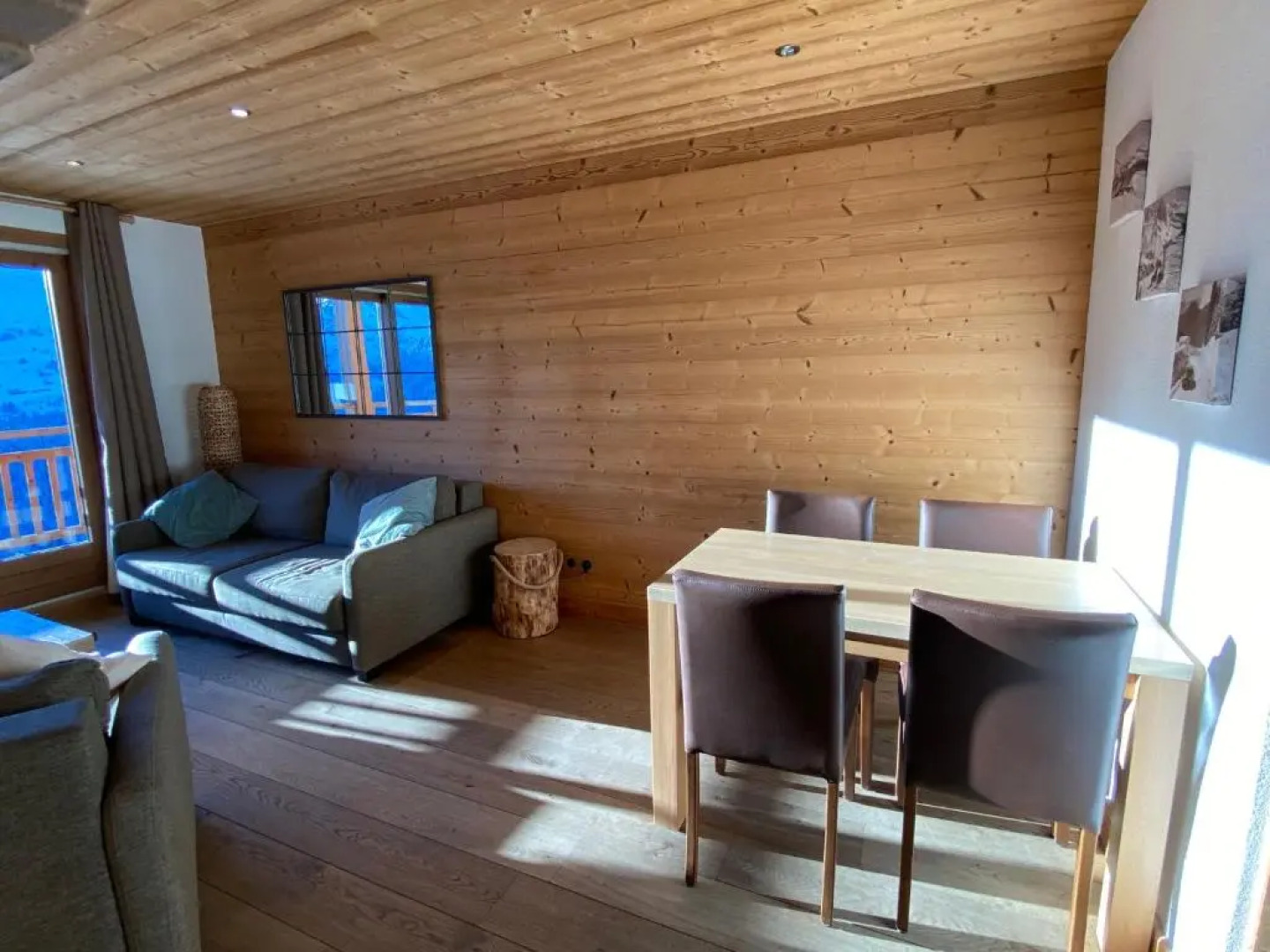 Vue panoramique sur les montagnes plein Sud - T2 Skis aux pieds, Piscine, Jacuzzi