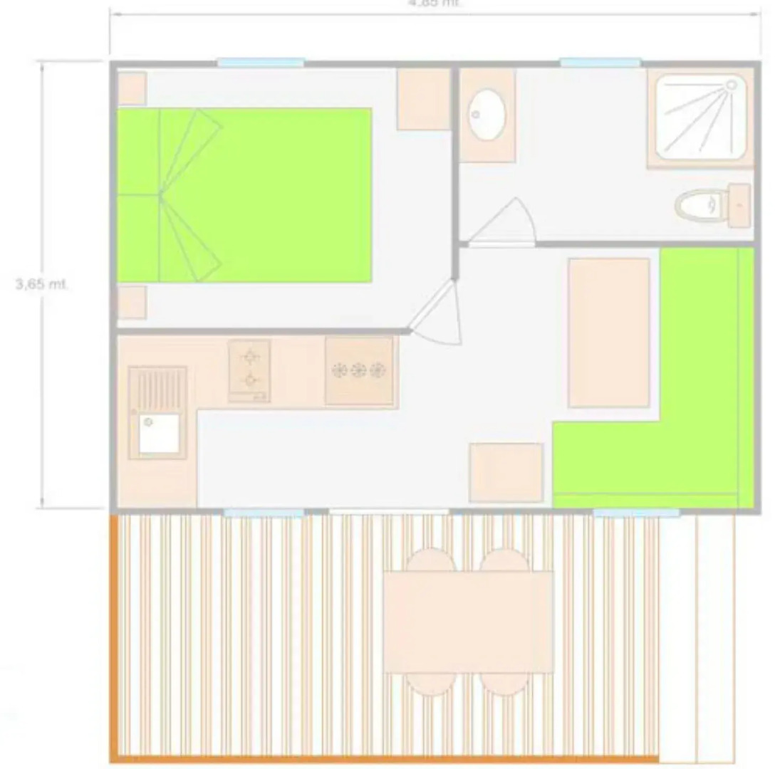 Ribes Apartamento con Jardín