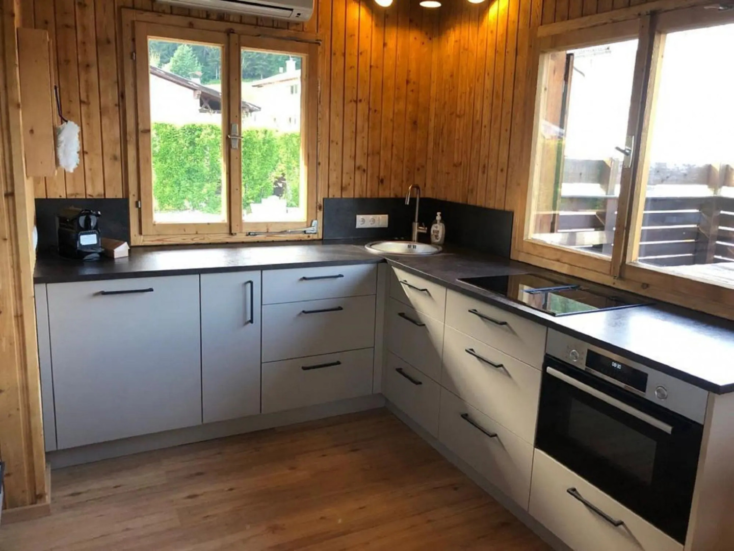 Wooden Holiday Home in Pill With Terrace