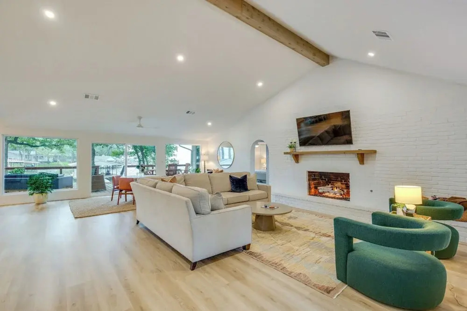 Private Dock: Lakefront Enchanted Oaks Retreat