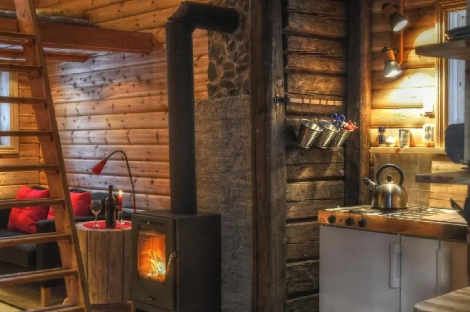 Cottage On Wild River In Lapland/Sweden