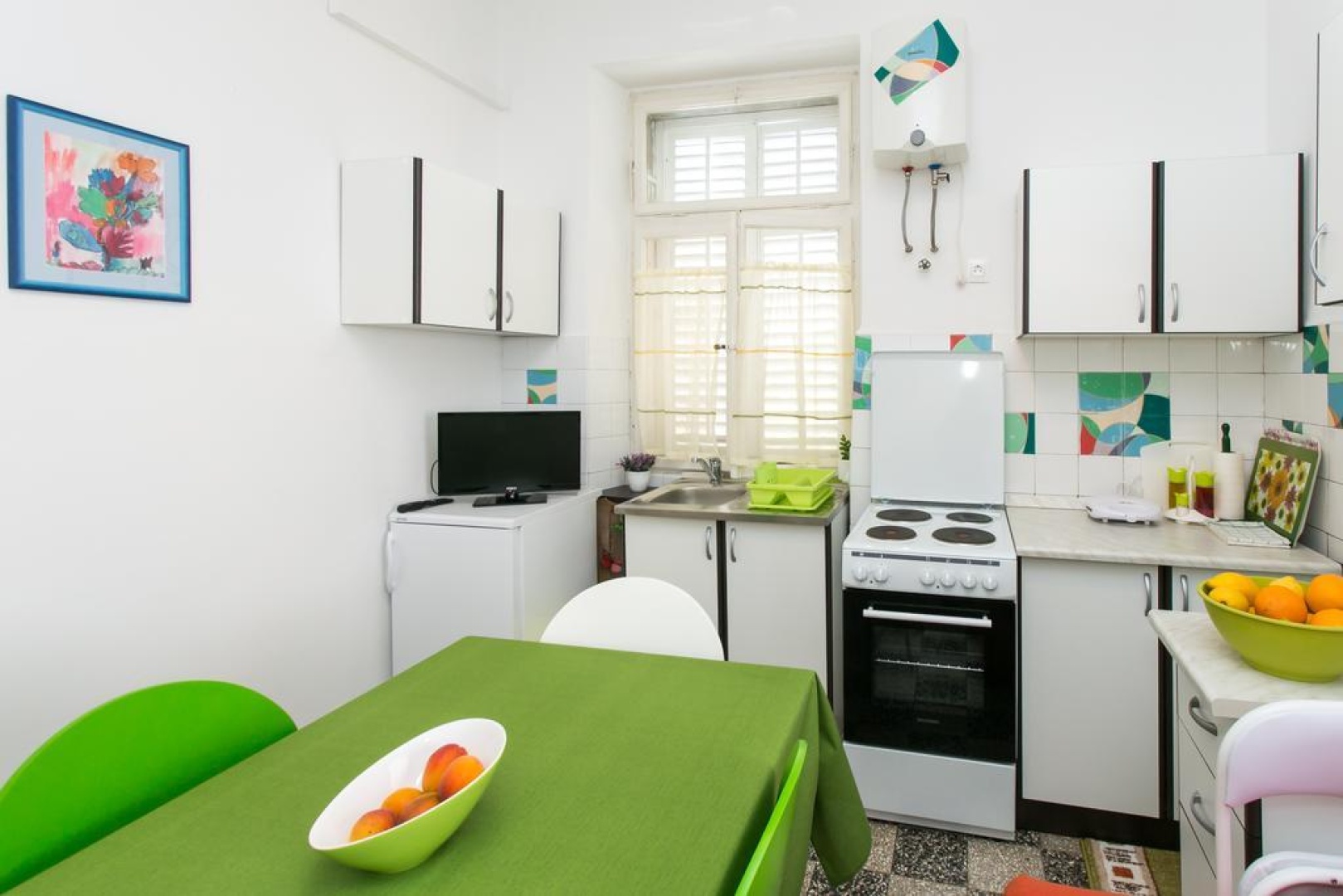 Apartment Blue & Green