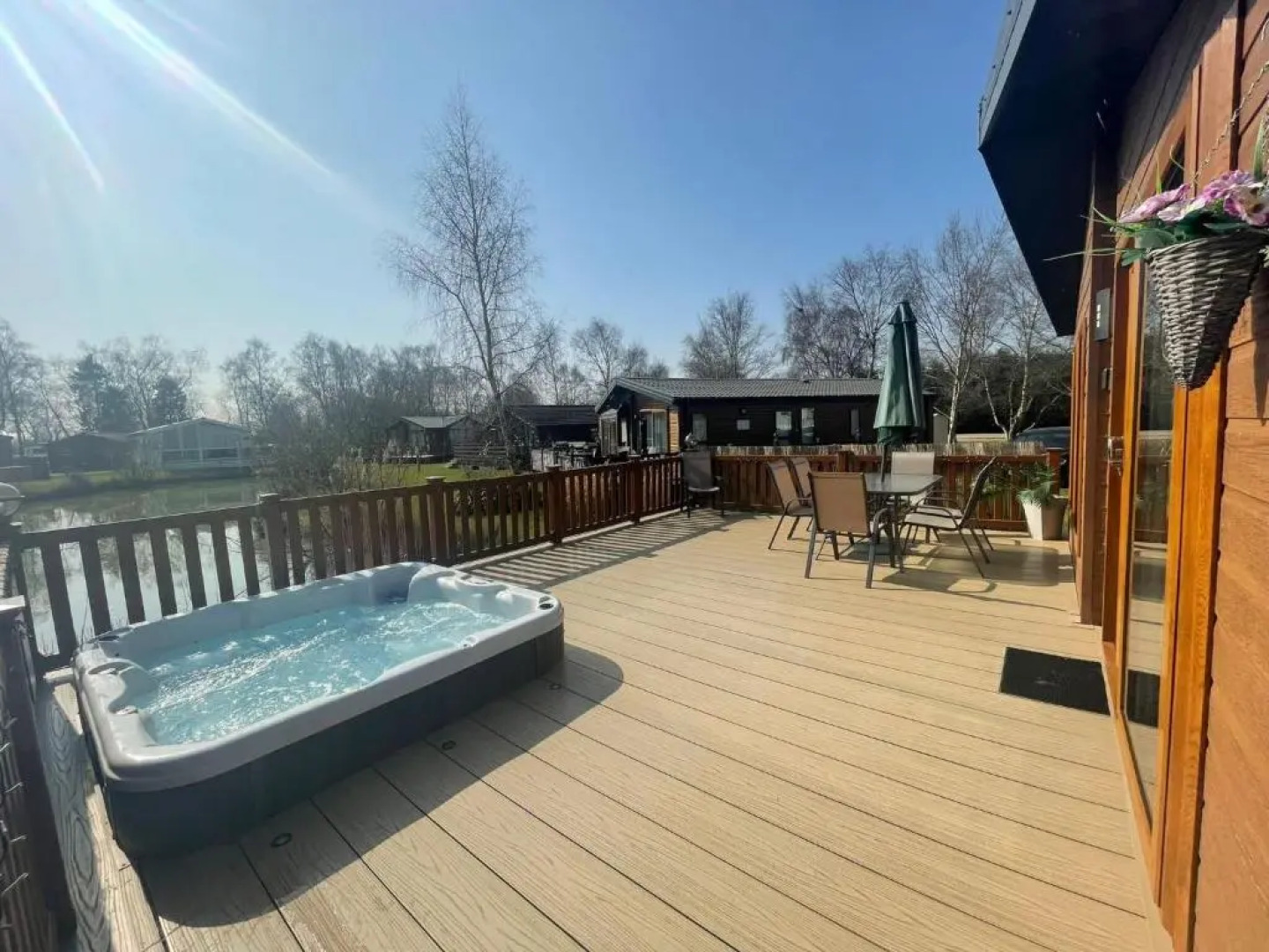 Luxury Lakeside Lodge L1 with hot tub situated at Tattershall Lakes Country Park