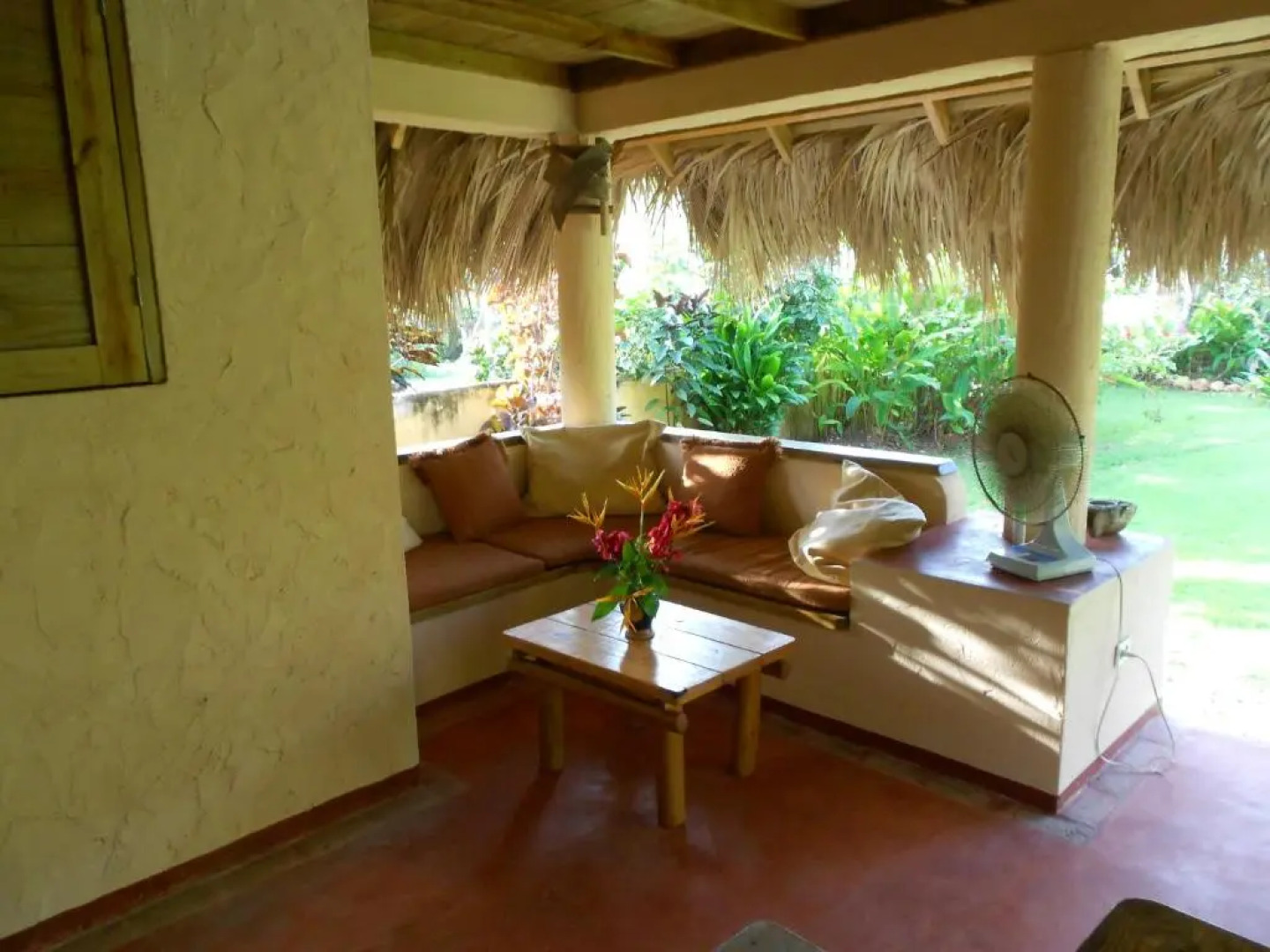 Palm-covered house in the tropical -Casa Oli