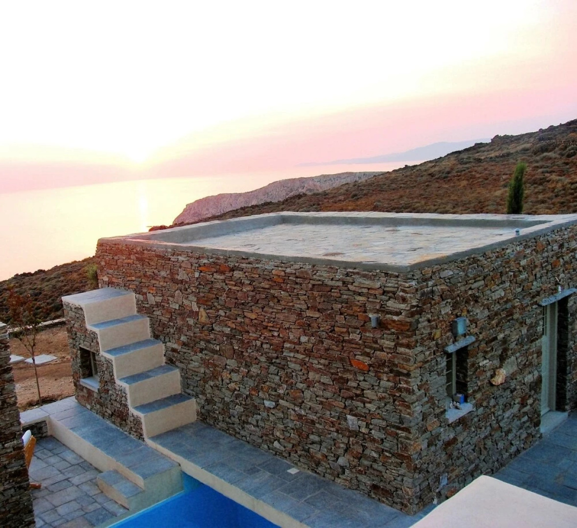 Villa With 3 Bedrooms in Cyclades, With Wonderful sea View, Private Po