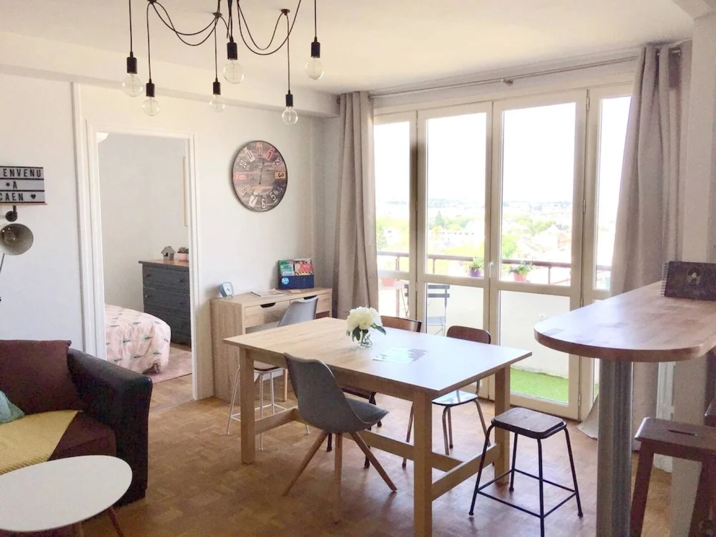 Apartment With 3 Bedrooms in Caen, With Wonderful City View, Balcony and Wifi - 15 km From the Beach