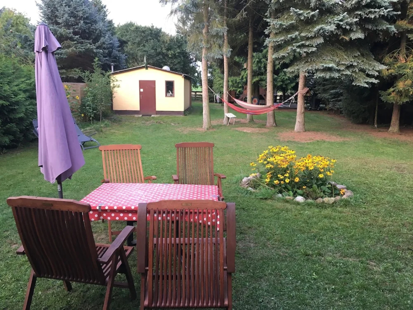 Ferienhaus Mirow-Lärz - Kamin Wald Ruhe