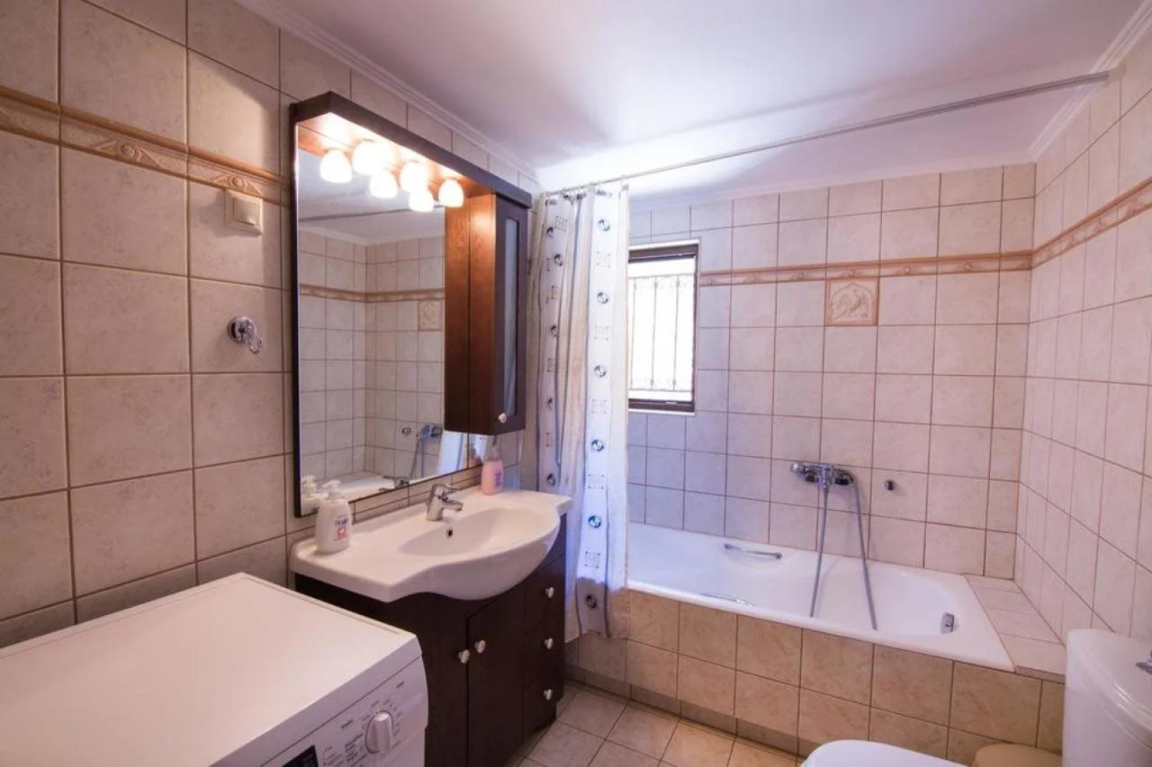 Sunset traditional house