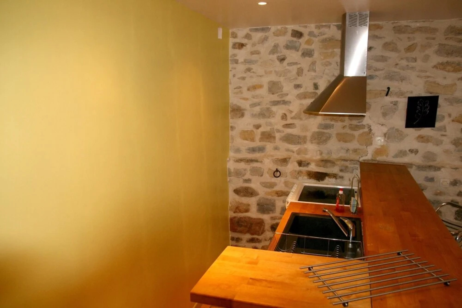 Studio in Grospierres, With Wonderful Mountain View, Pool Access, Encl