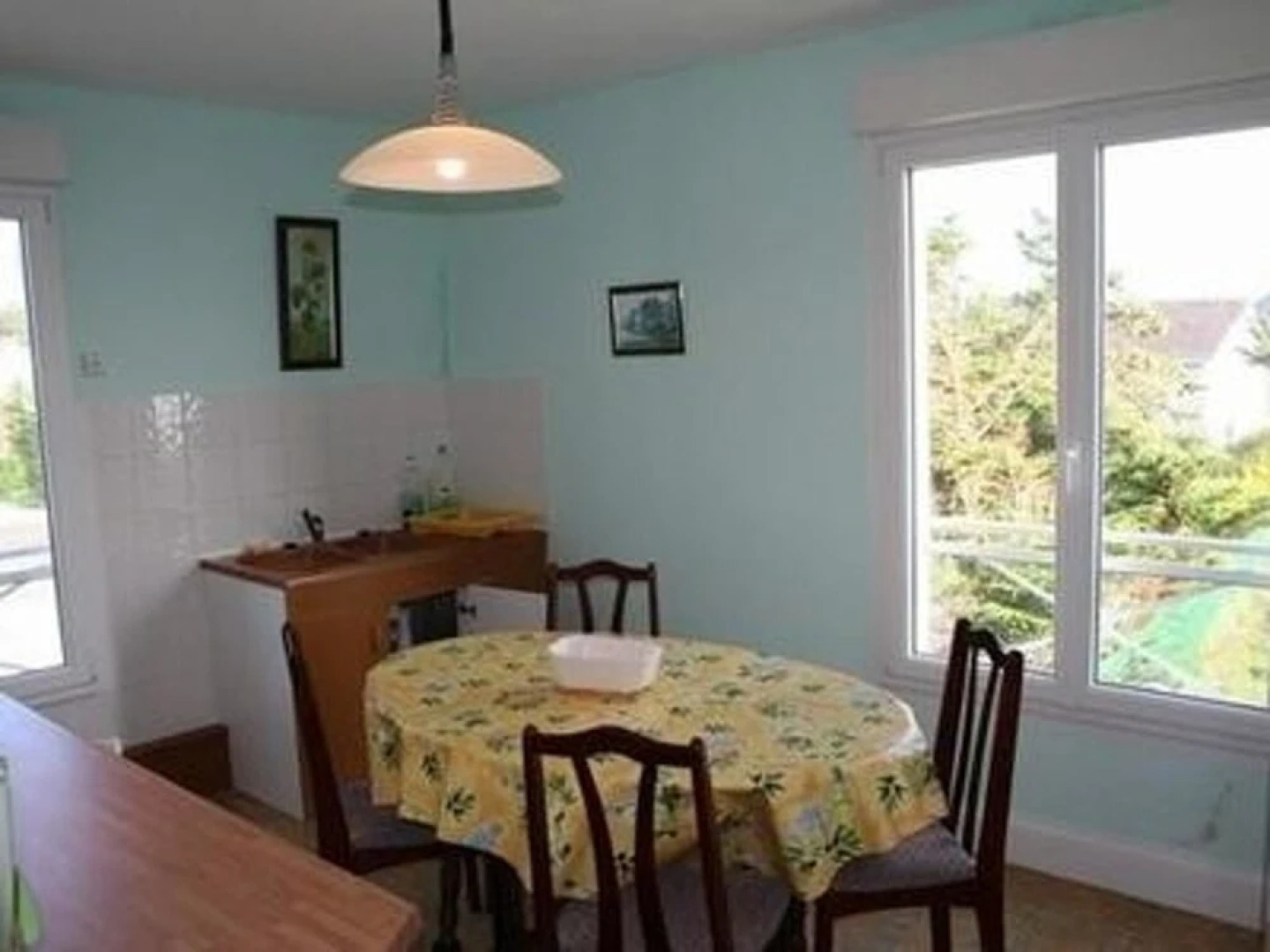 Apartment With 2 Bedrooms in Denneville, With Wonderful sea View, Encl