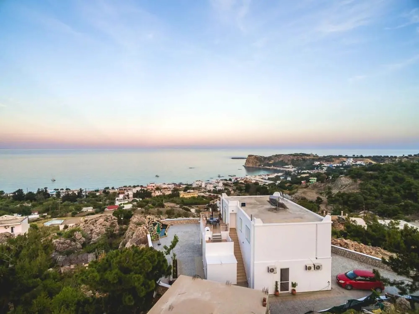 House With 3 Bedrooms in Rhodes, Greece, With Wonderful sea View, Furnished Terrace and Wifi Near the Beach