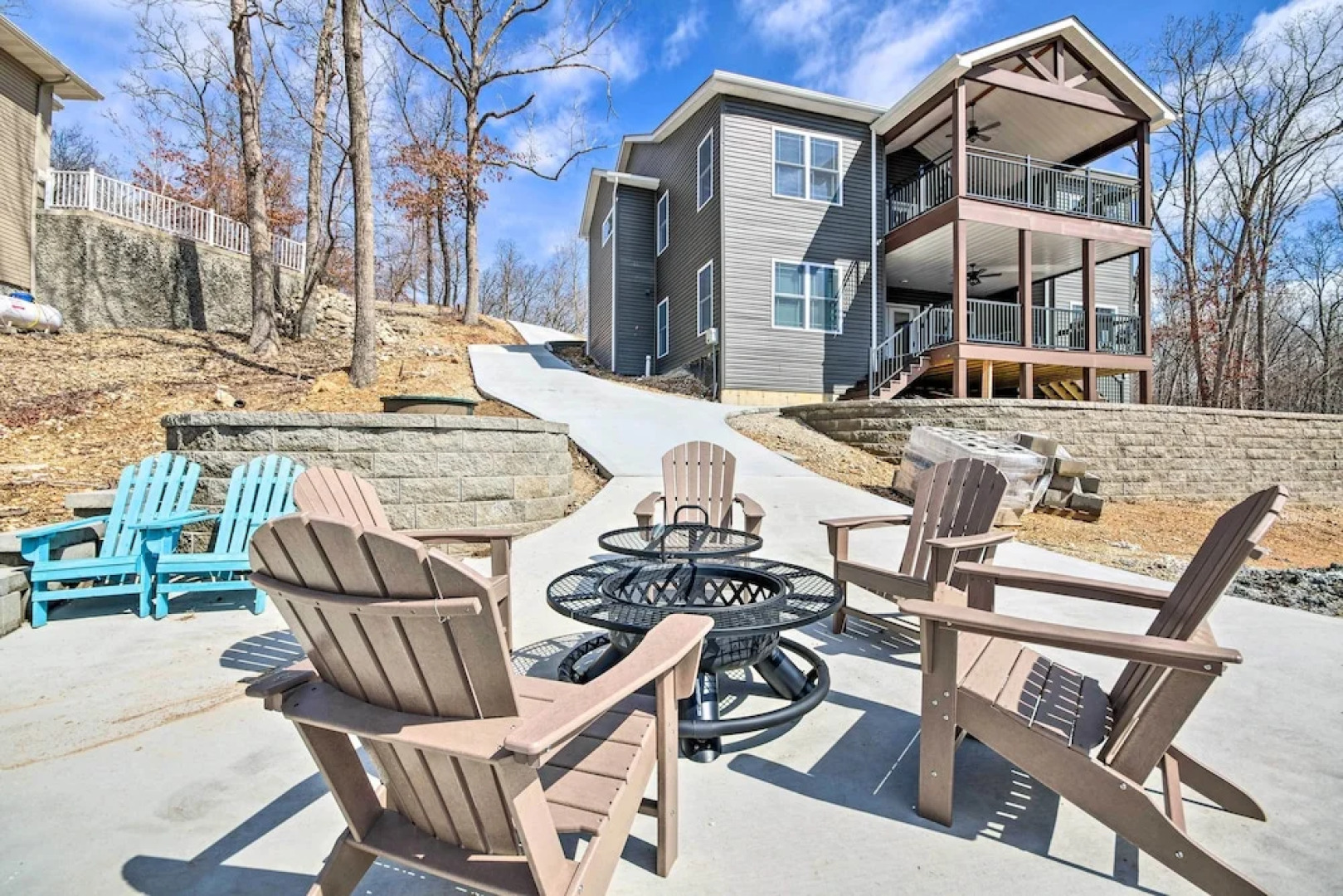 Dock & Fire Pit: Lakefront Rocky Mount Home!