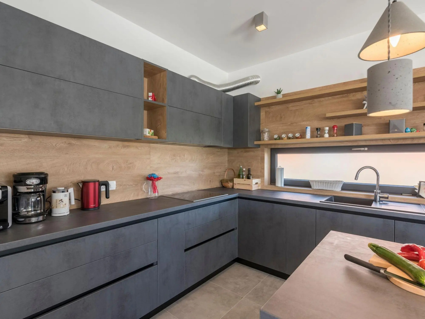 Modern holiday home in Novigrad with swimming pool