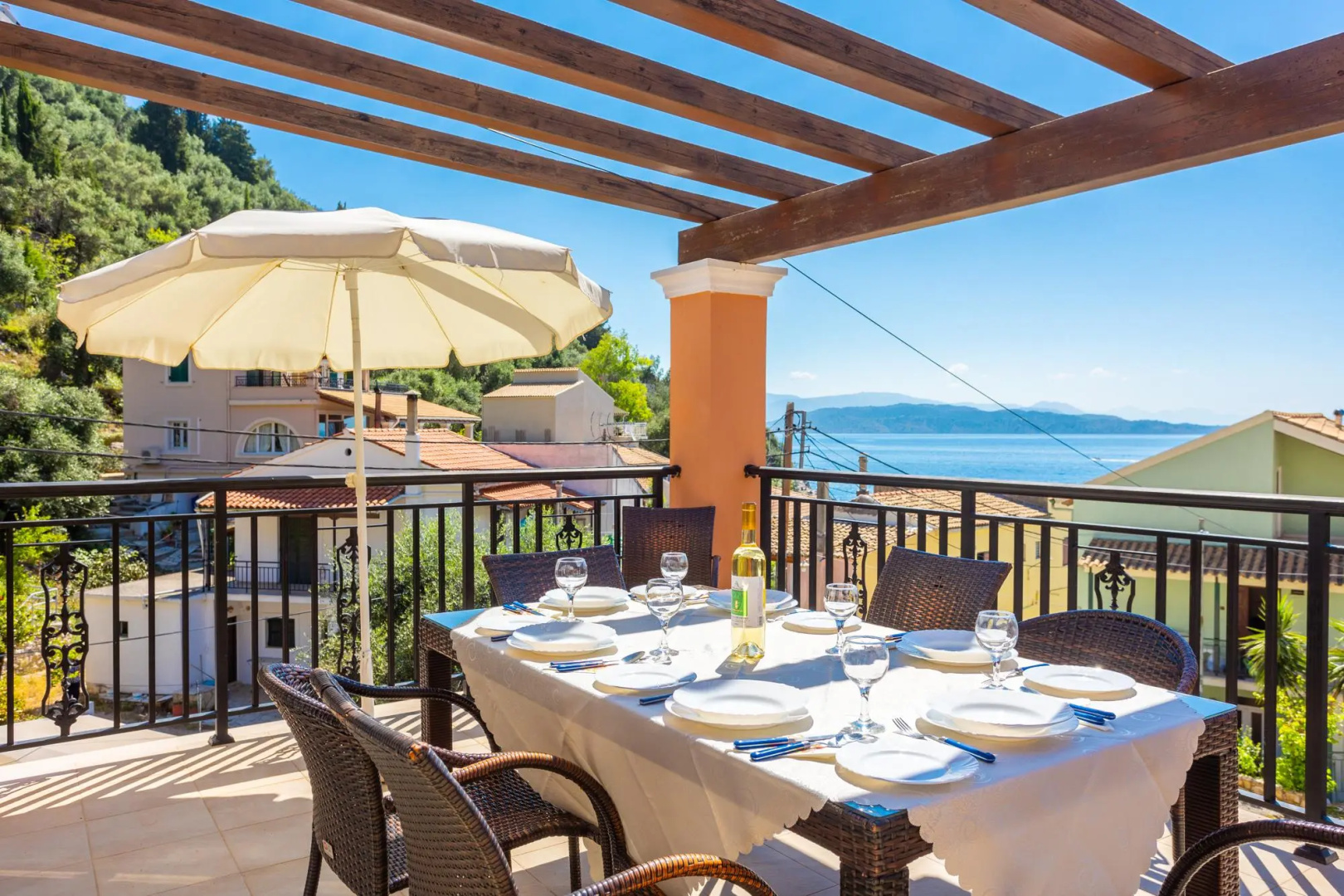 Villa Konstantinos Large Private Pool Walk to Beach Sea Views A C Wifi - 354