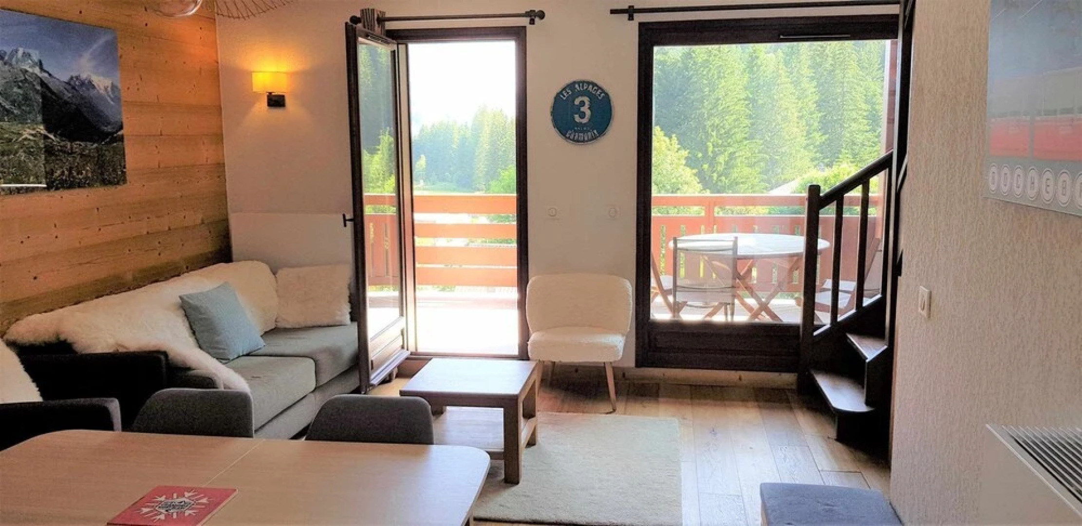 Calme nature ski à Vallorcine Mont Blanc