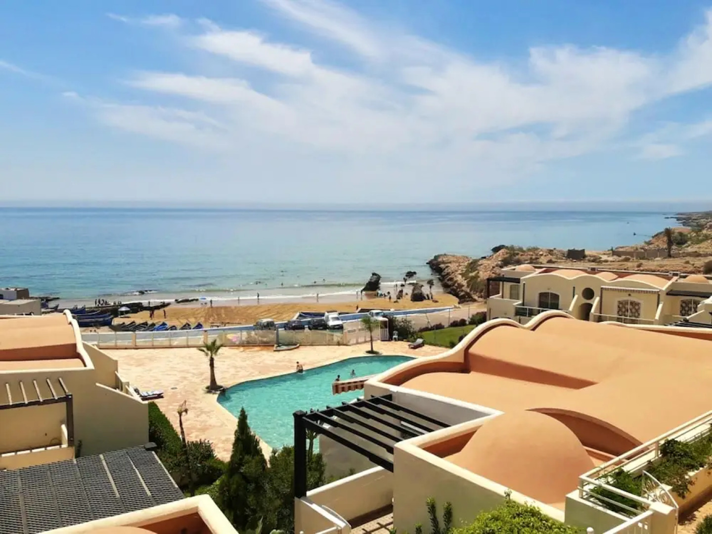 Apartment With 2 Bedrooms in Tiguert, With Wonderful sea View, Private