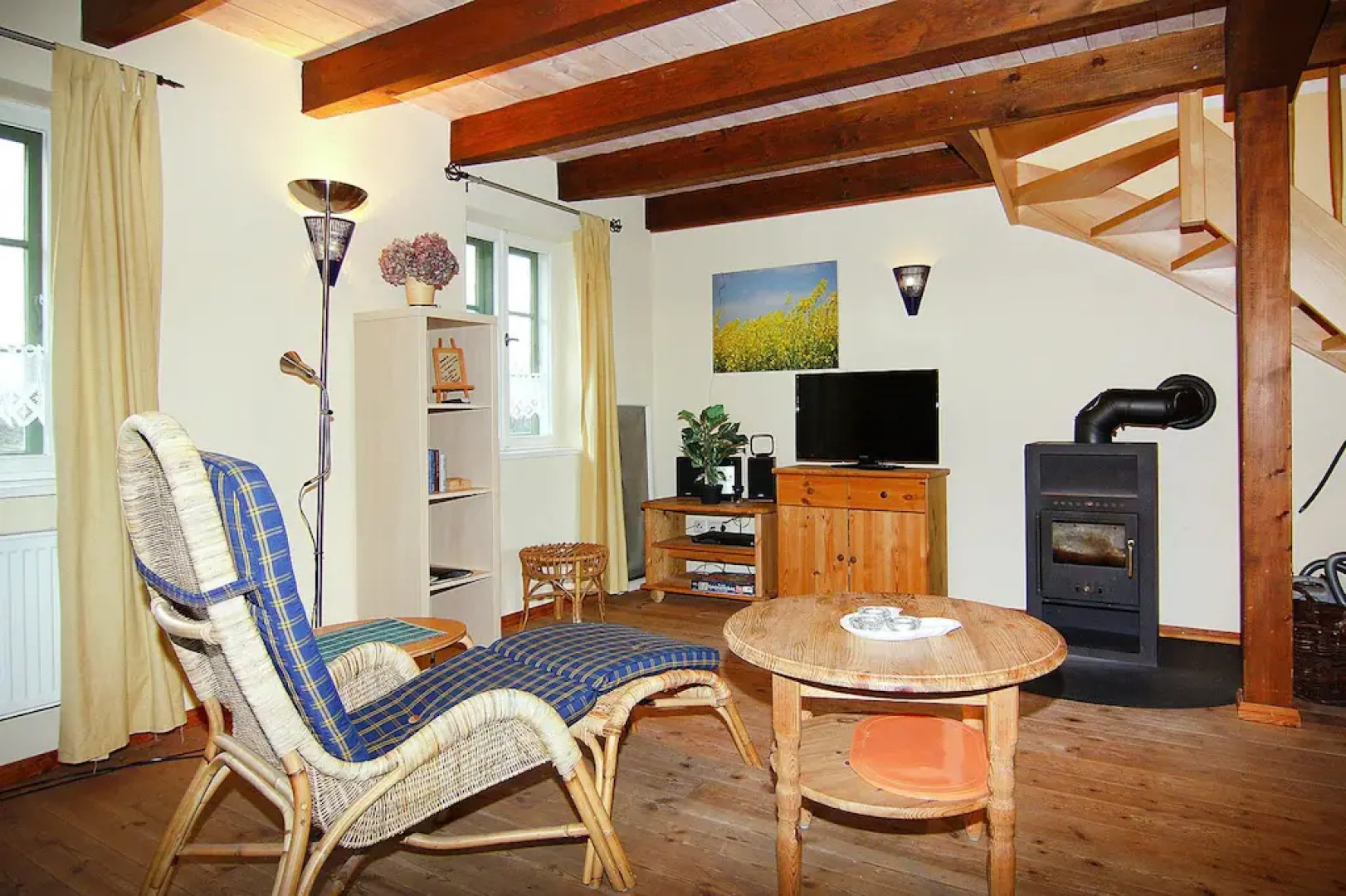 Terraced Houses in the Port Village of Vieregge on the Island of Rugen