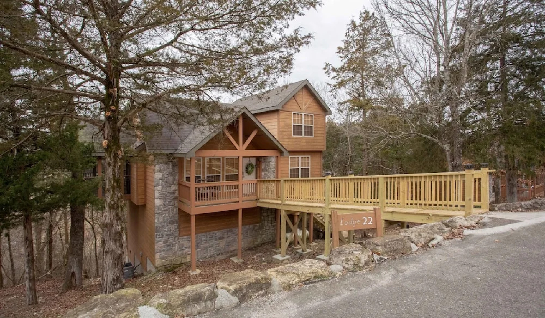 Whispering Woods Lodge by RedAwning