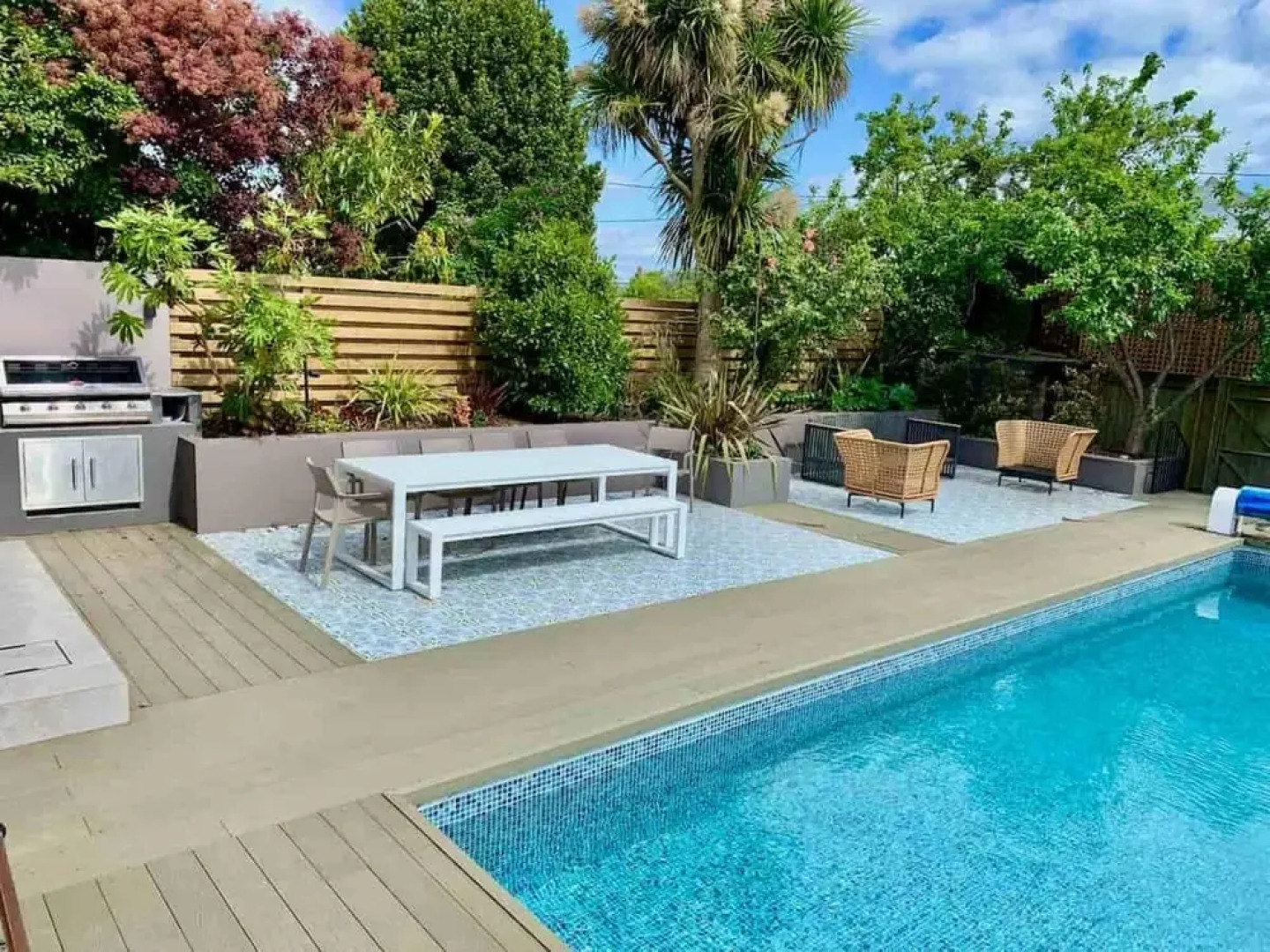 Blenheim House an Immaculate sea side home for 12 guests, plus swimming pool.