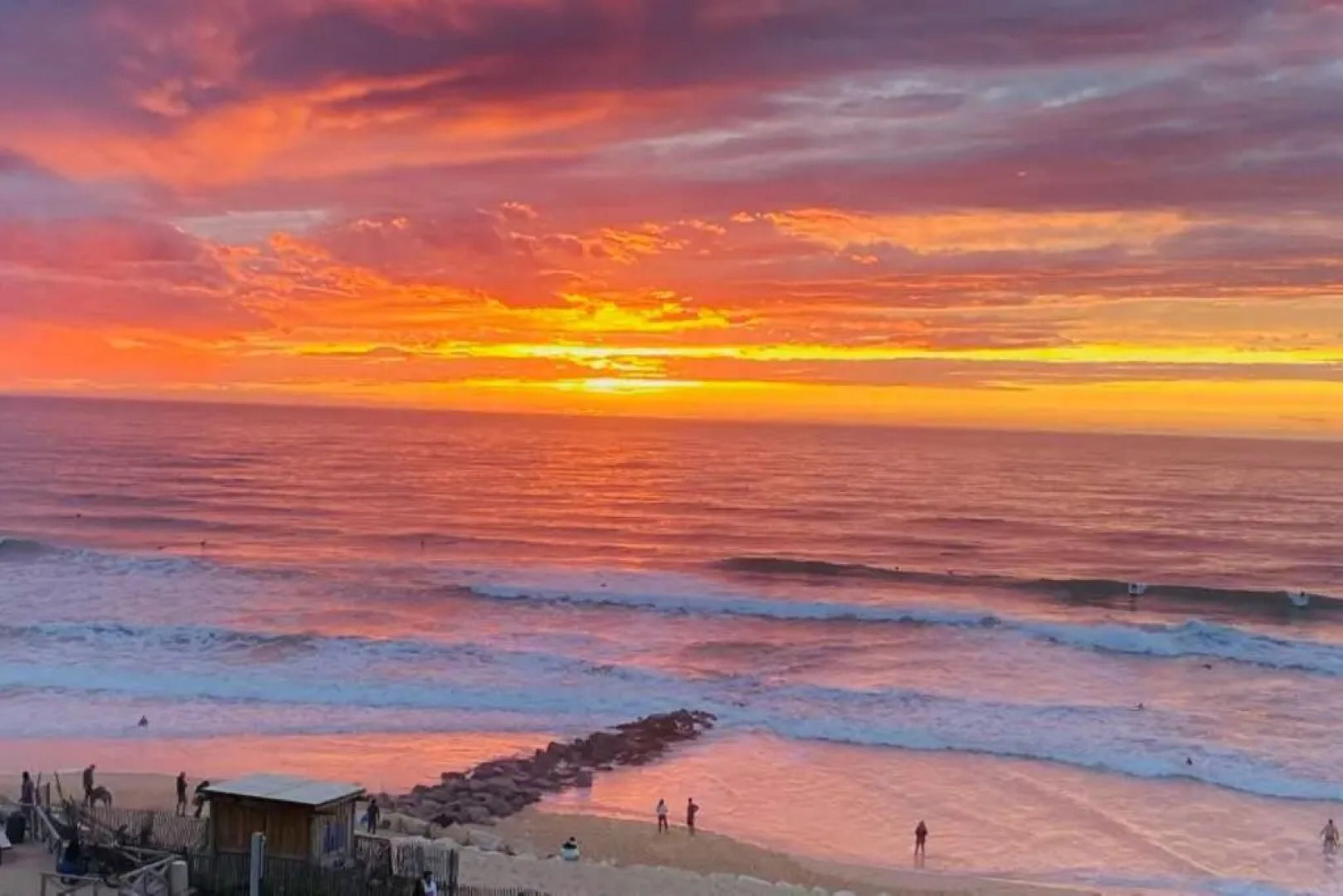 1ère ligne, Dernier étage, Vue à 180° sur l'océan, Lacanau, Plage centrale