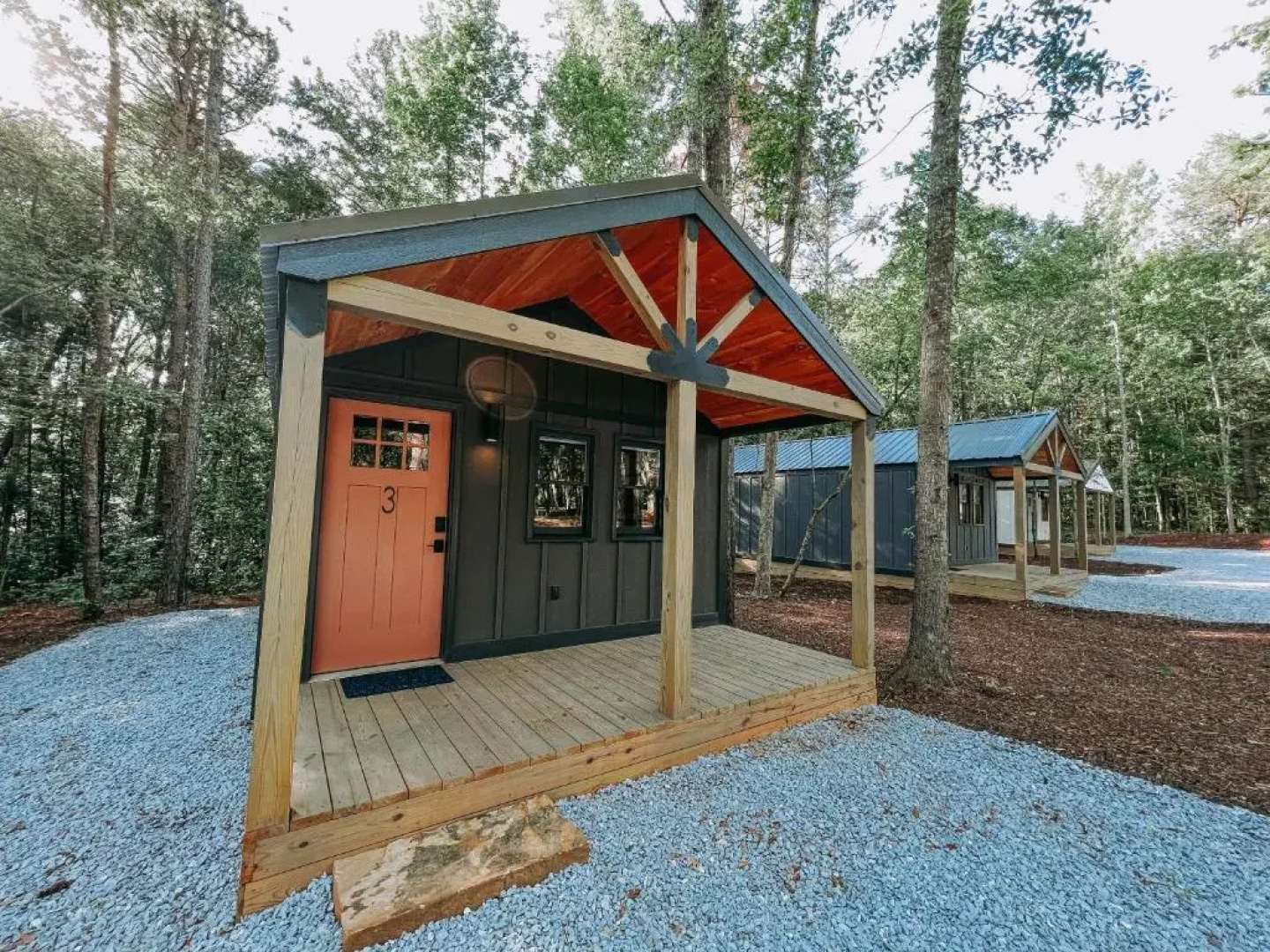 Brand New One Bedroom Cabin With Kitchen Minutes From Lake Hartwell Cabin #3