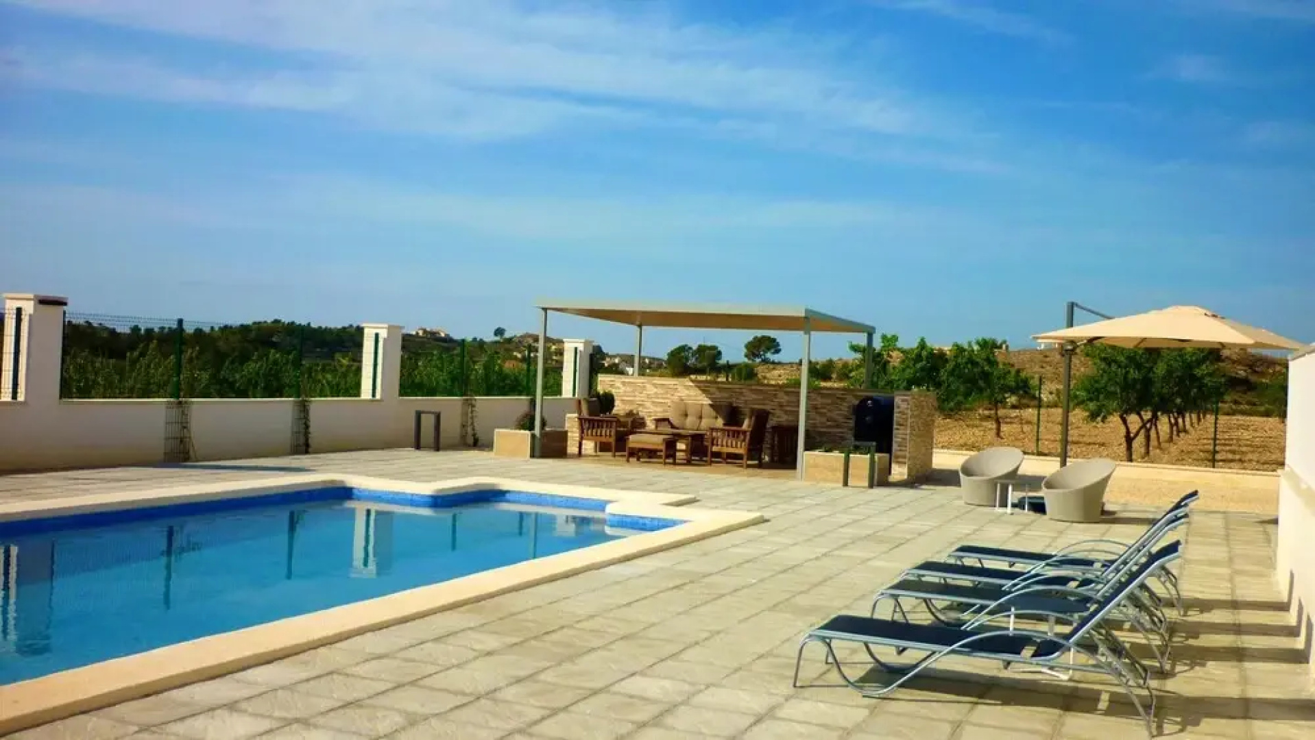 Villa With 3 Bedrooms in Abanilla, With Wonderful Mountain View, Shared Pool, Enclosed Garden