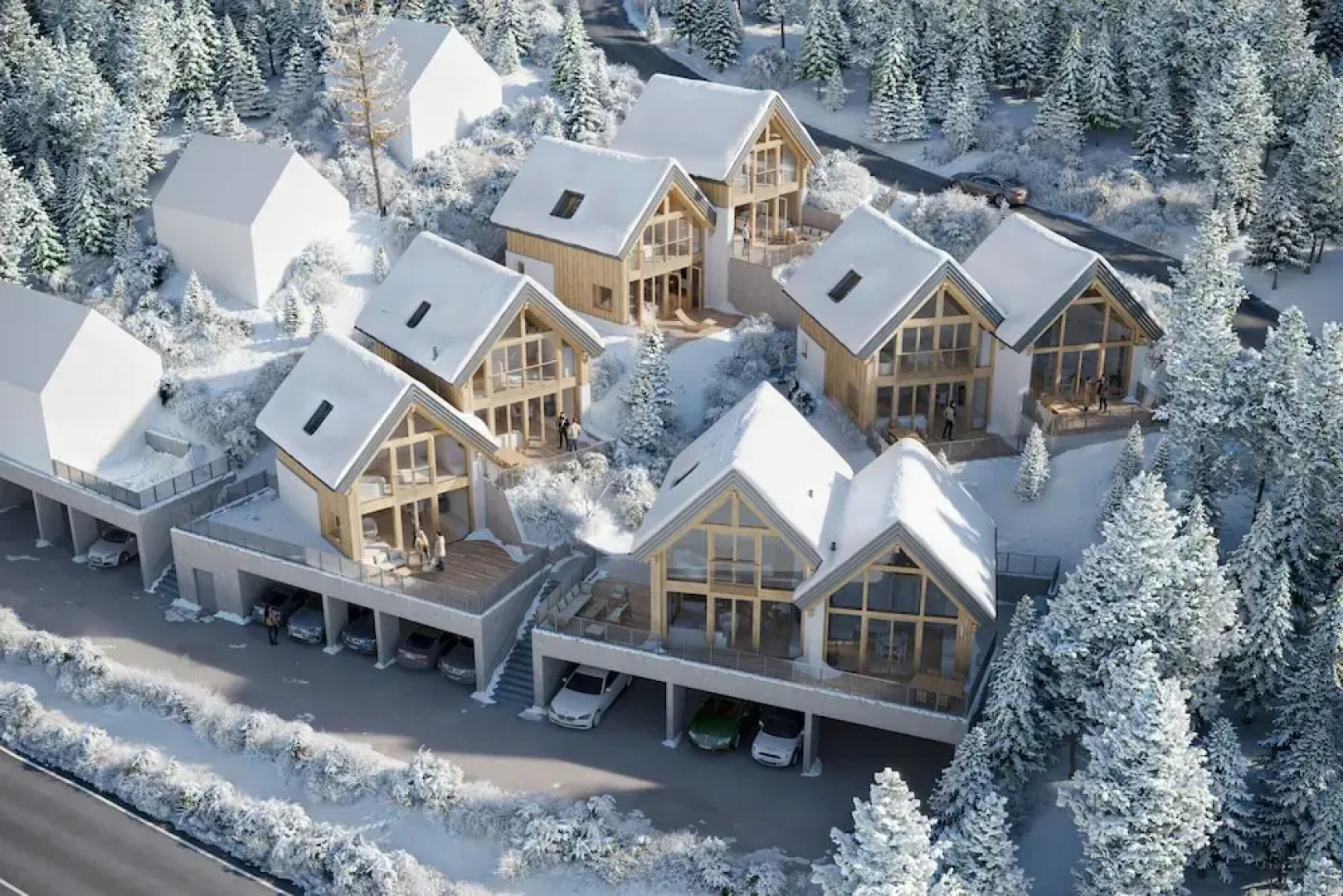 Chalet #6 fur 2 Personen mit Sauna