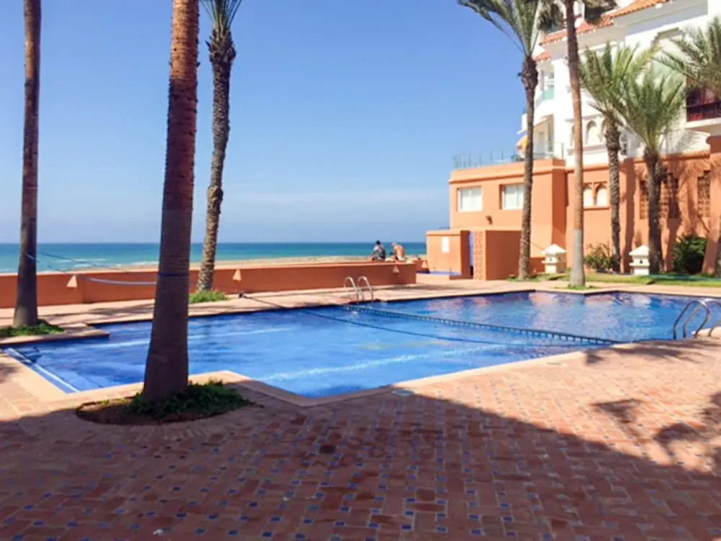 Apartment With 2 Bedrooms in Bouznika, With Wonderful sea View, Pool A