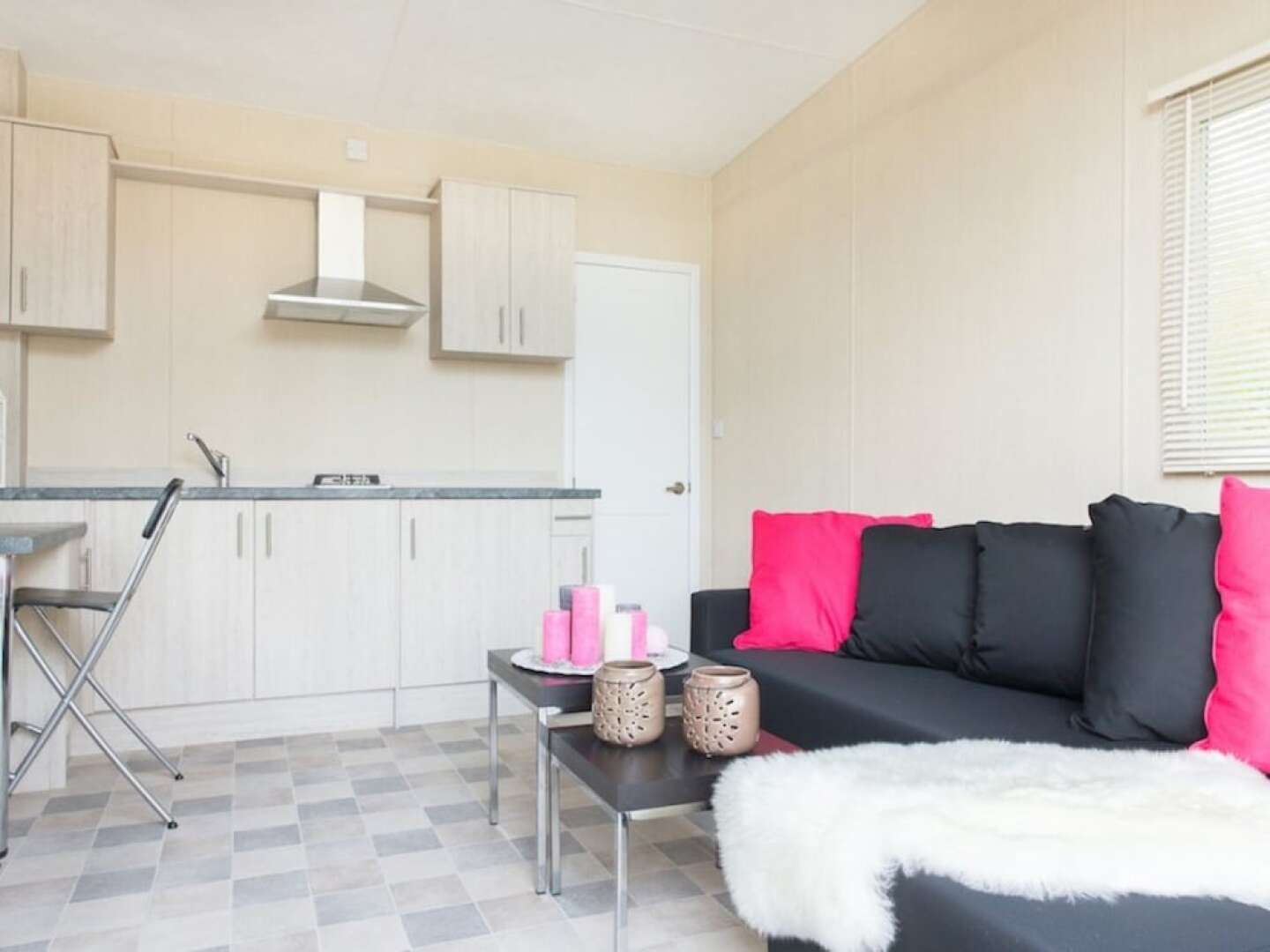 Chalet With a Decorative Fireplace