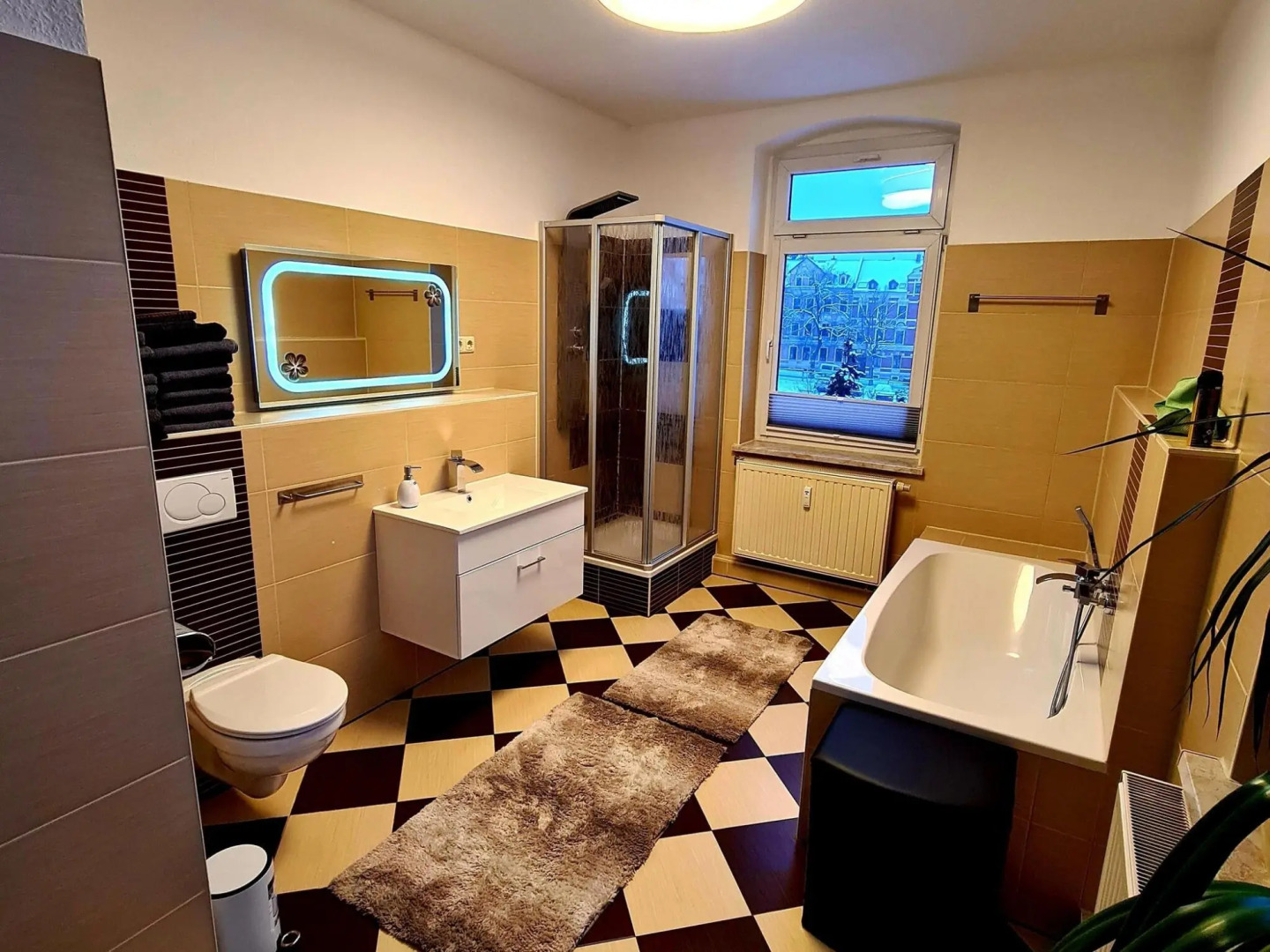 Cozy holiday apartment in Falkenstein with a fireplace