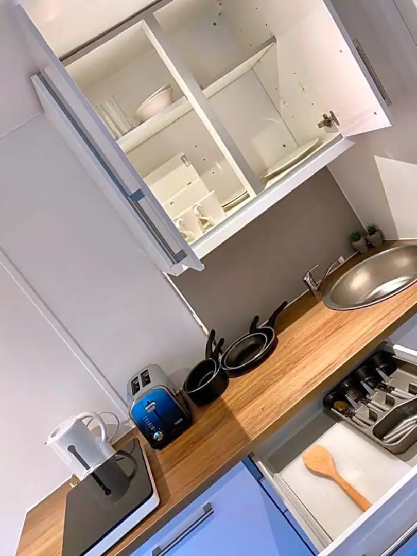 Apple tree hut, in a private garden