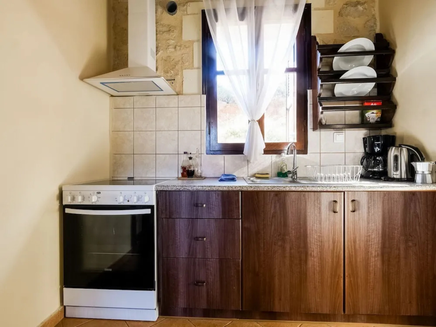 Stone Holiday Home in Lagkada with Garden Offering Sea Views