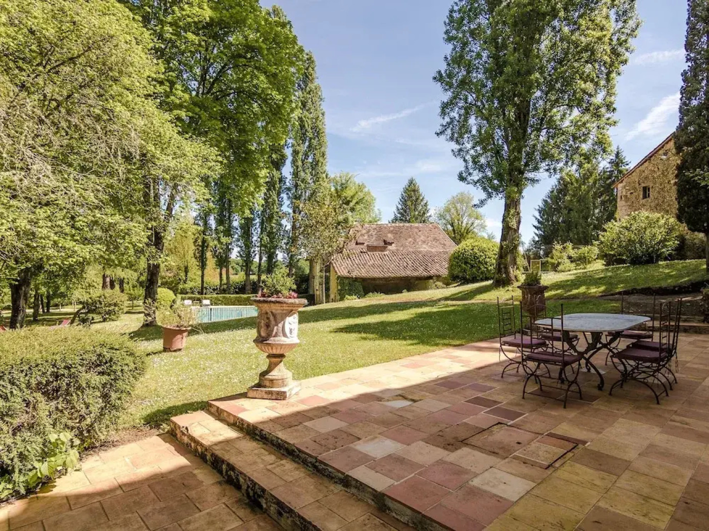 Ritzy Mansion in Sourzac With Tennis Court, Pool & Gym