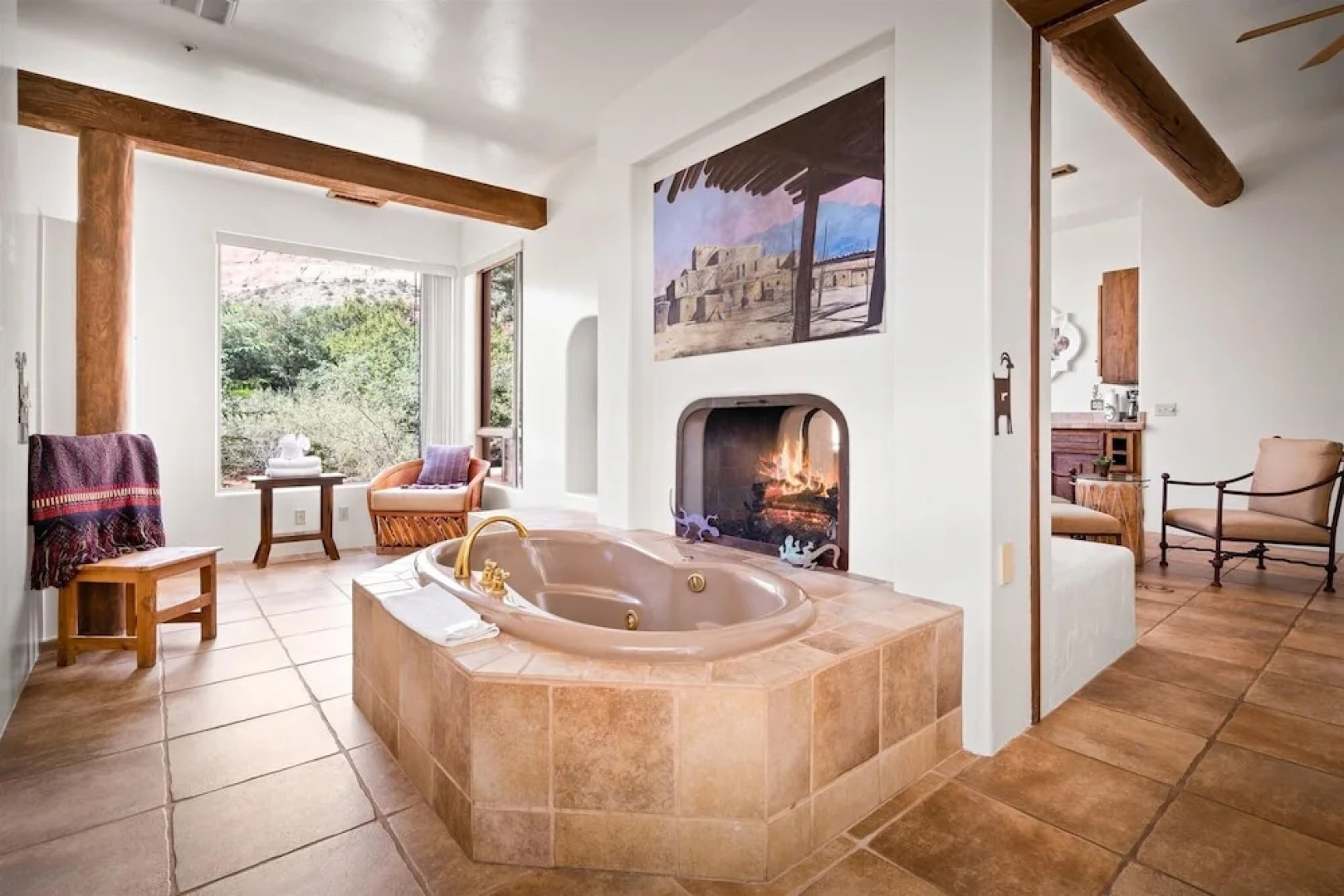 Adobe Village Villa With Private Patio- Purple Lizard 1 Bedroom Villa by RedAwning