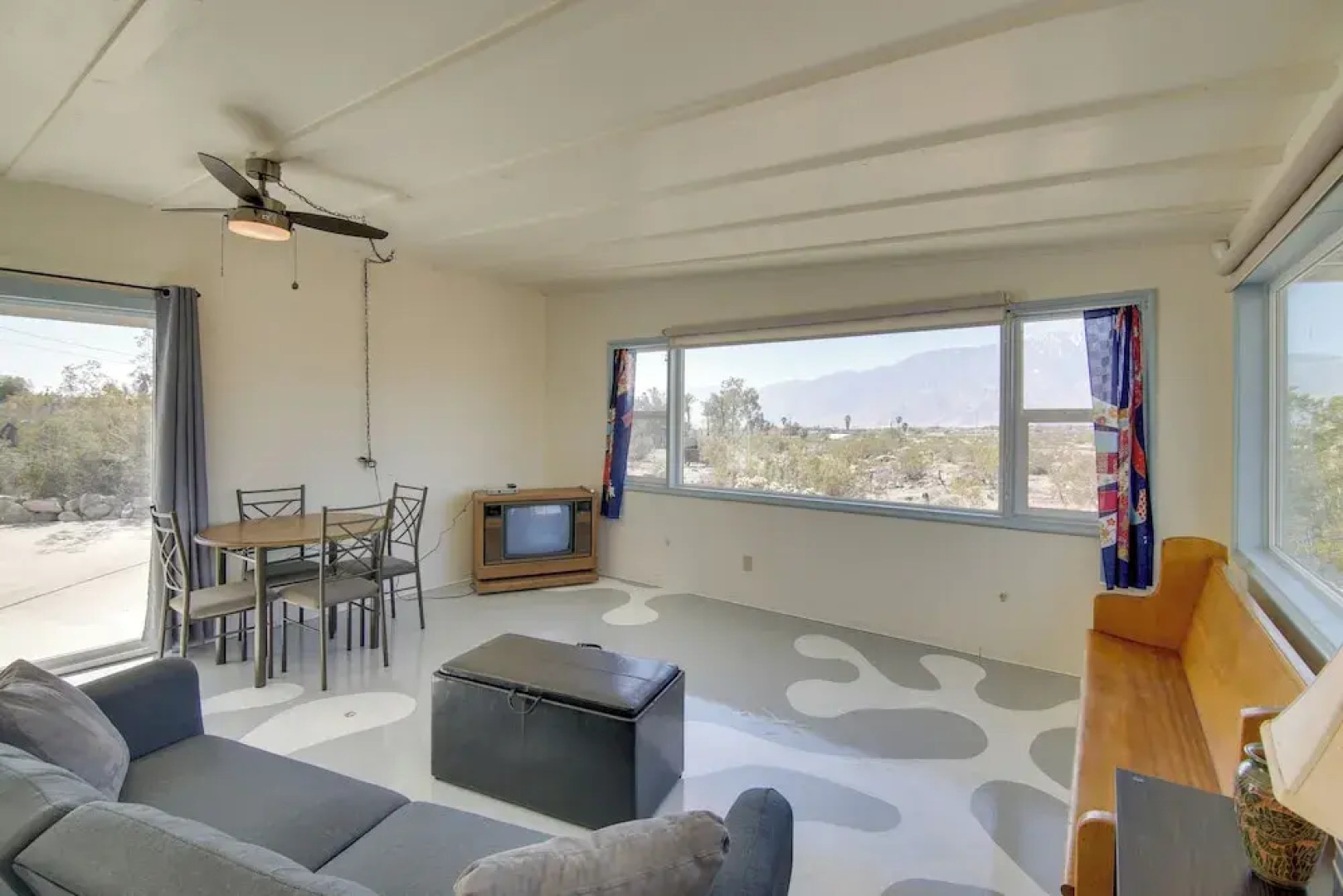 Patio & Views: Eccentric Desert Hot Springs Home