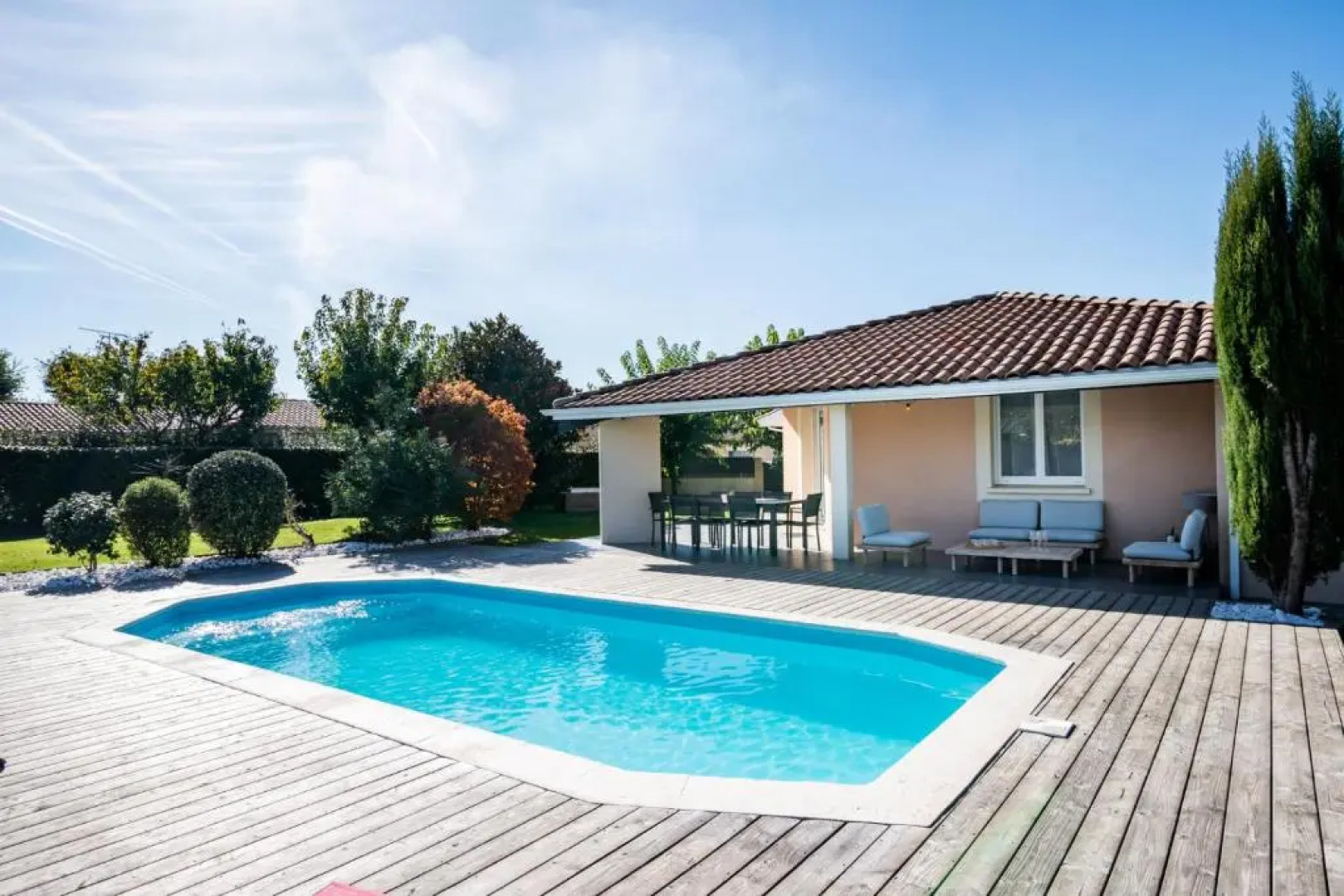Frenchyhomes☆villapiscine☆8pers☆centrebassin