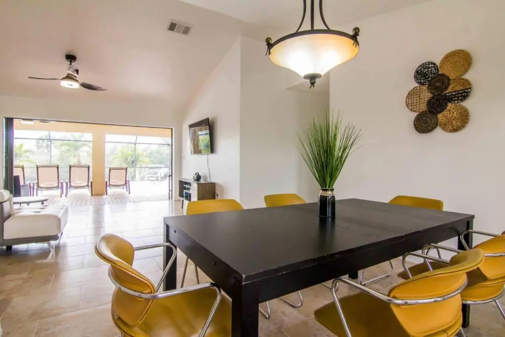 Waterfront House with a Boat and Heated Pool