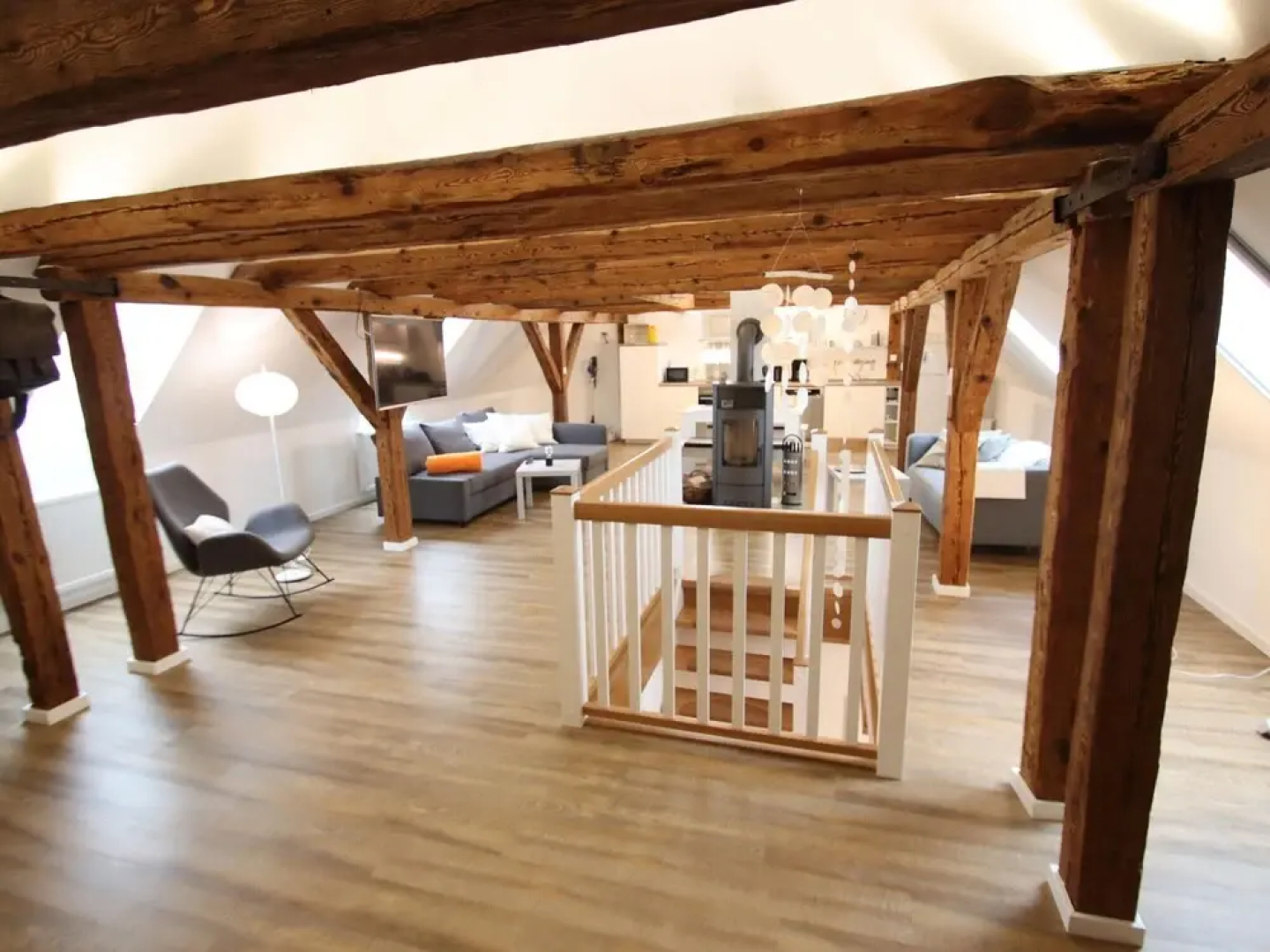 Bauernhaus am Plauer See mit Kamin