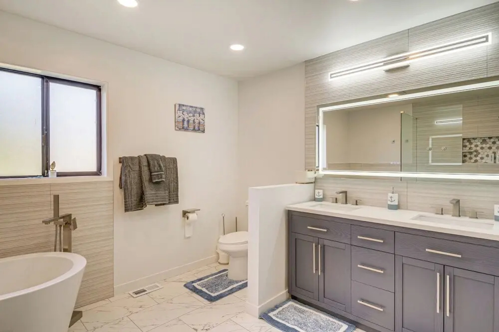 Spacious Camano Home w/ Hot Tub & Water Views!