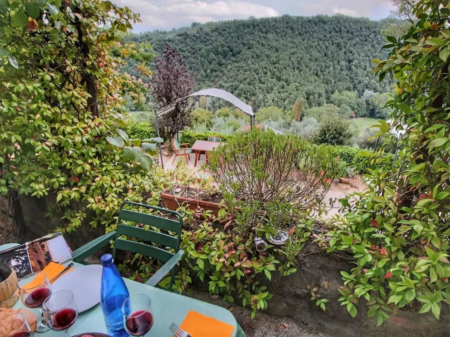 Country House With Swimming Pool and Garden With Mediterranean Plants