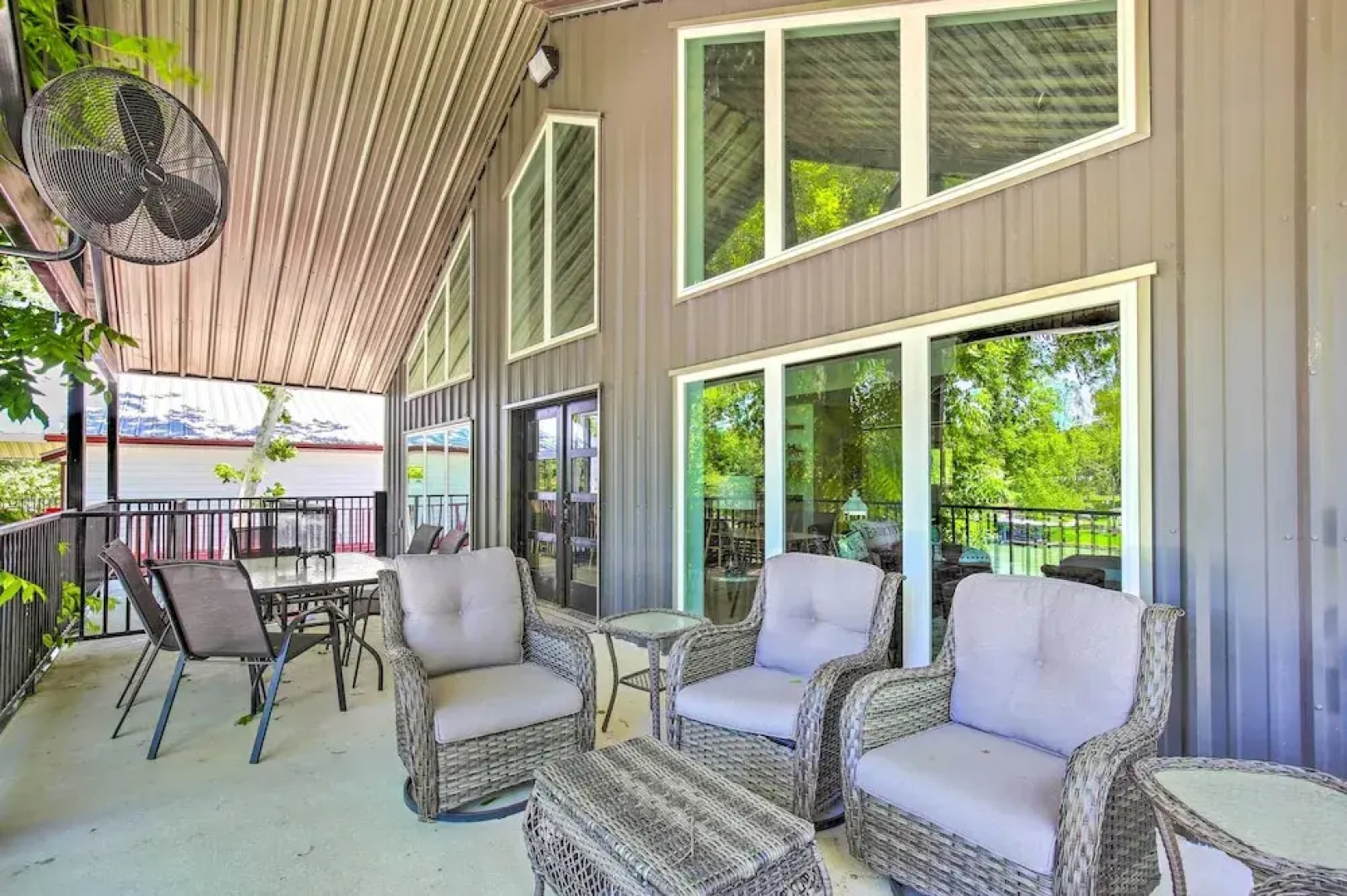 Outdoor Entertainment Space: Home in Mcqueeney