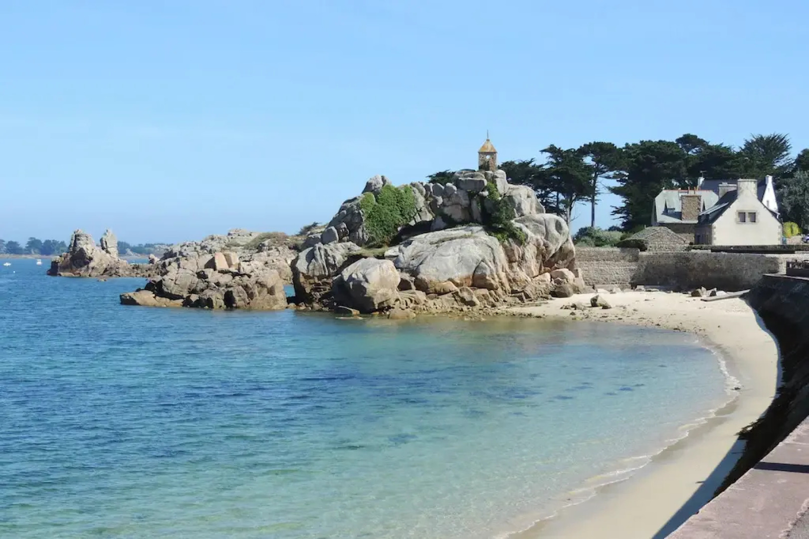 Stone House in Brittany Near Sandy Beach