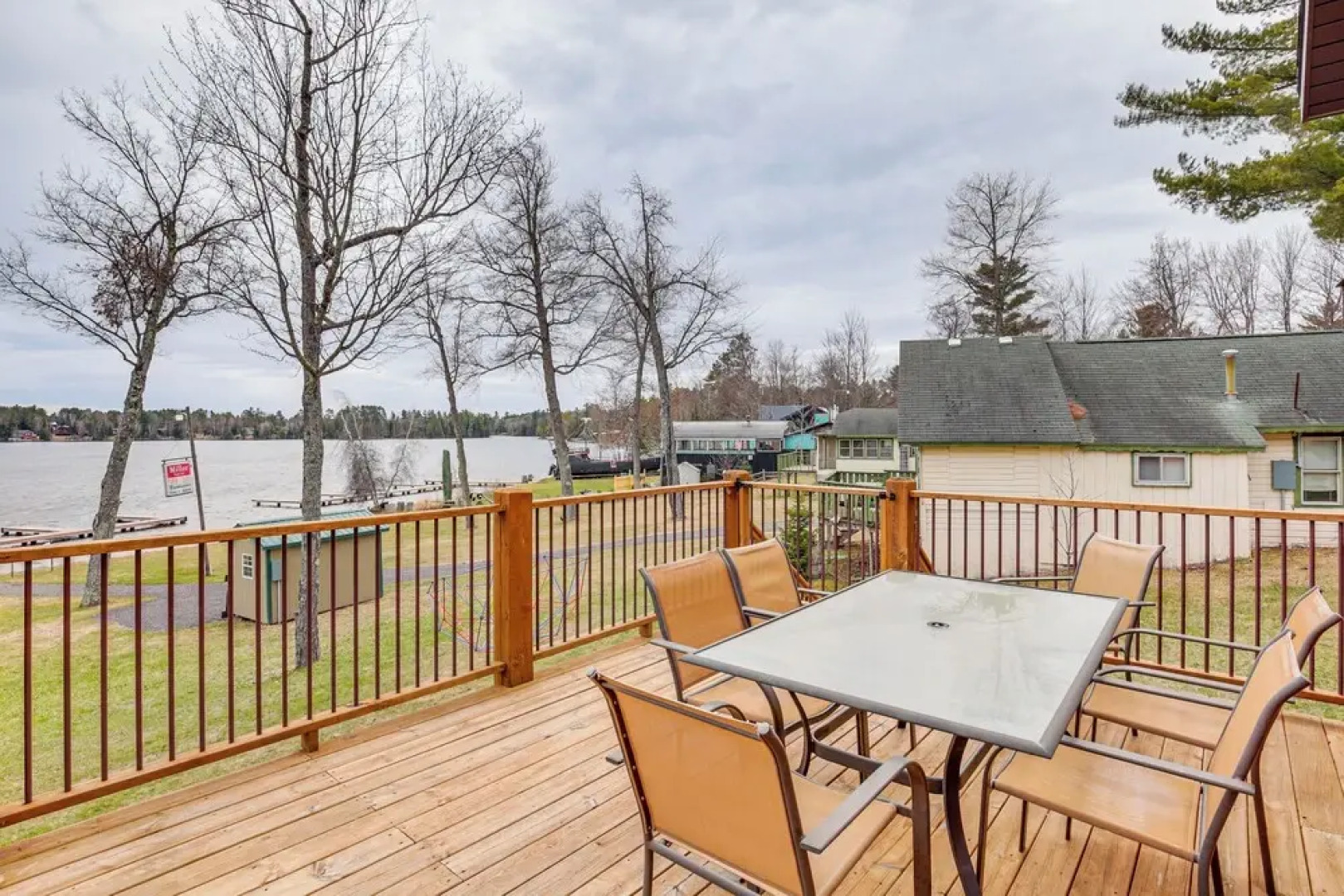 Boat Dock & Furnished Deck: Northwoods Lake House